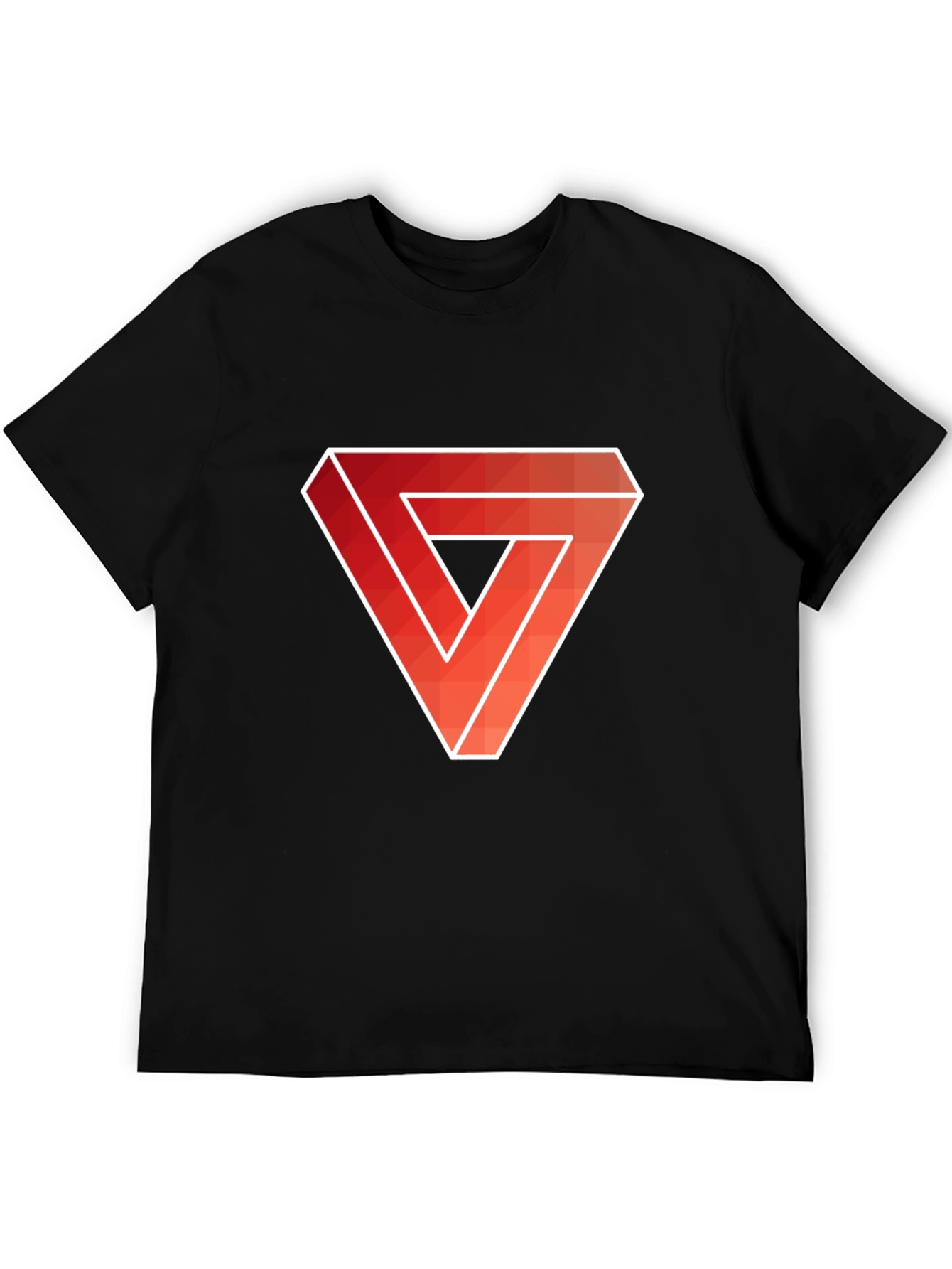 Impossible Triangle Mens Graphic Tee - Black