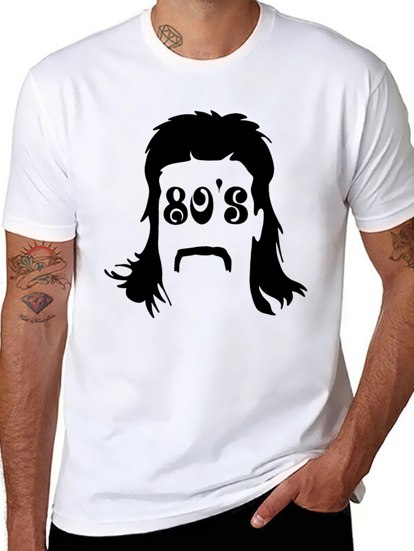 Retro 80s Mullet T-Shirt - Classic Throwback Style