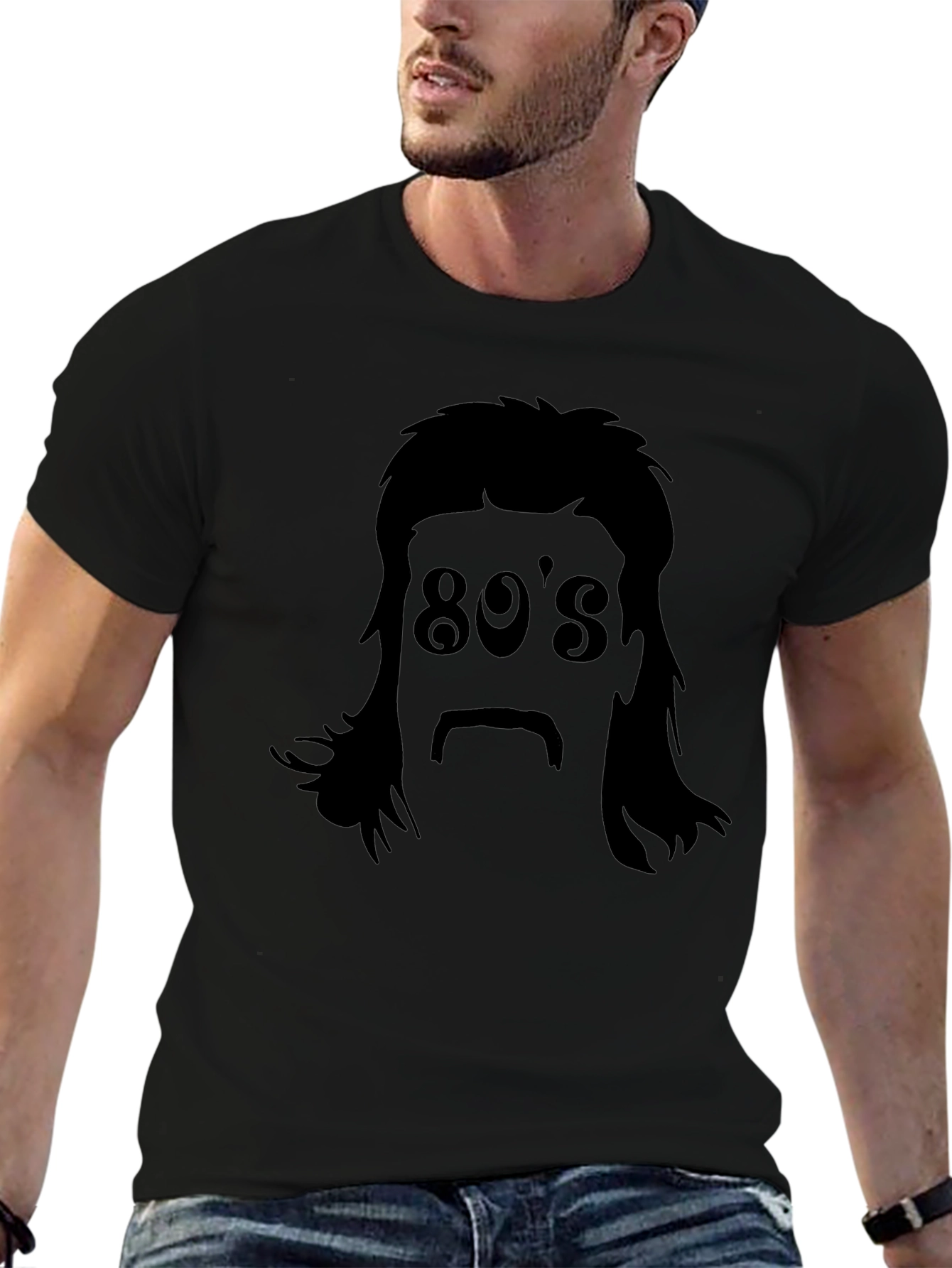 Retro 80s Mullet T-Shirt - Classic Throwback Style