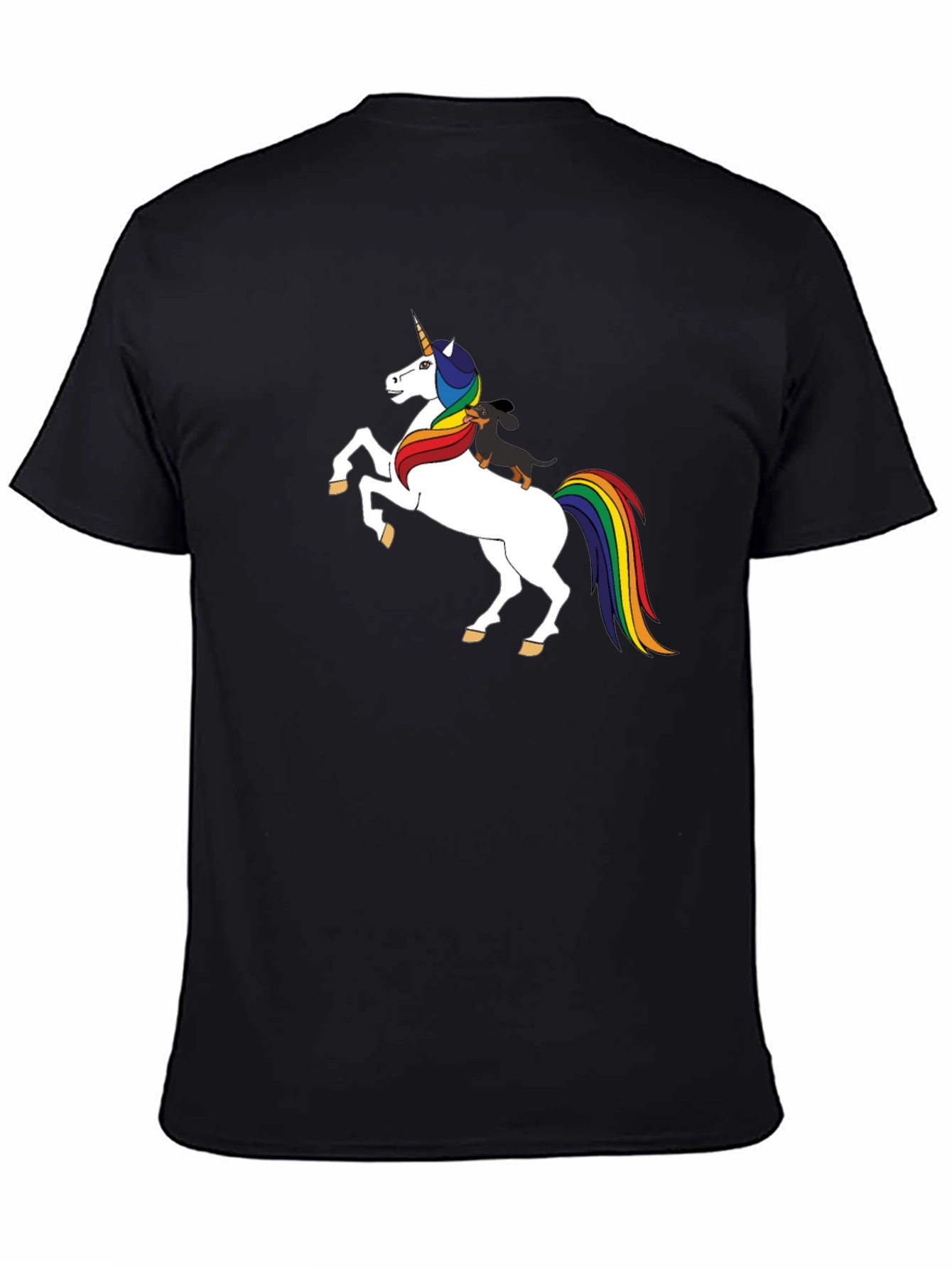 Unicorn and Dachshund Graphic Tee