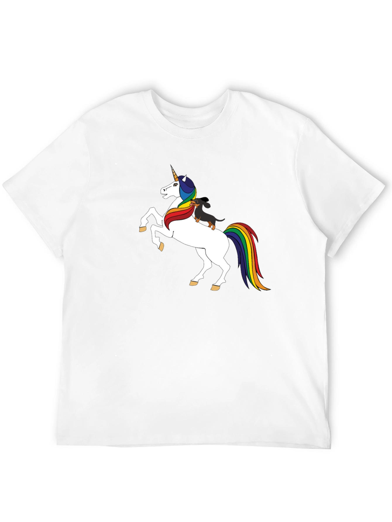 Unicorn and Dachshund Graphic Tee