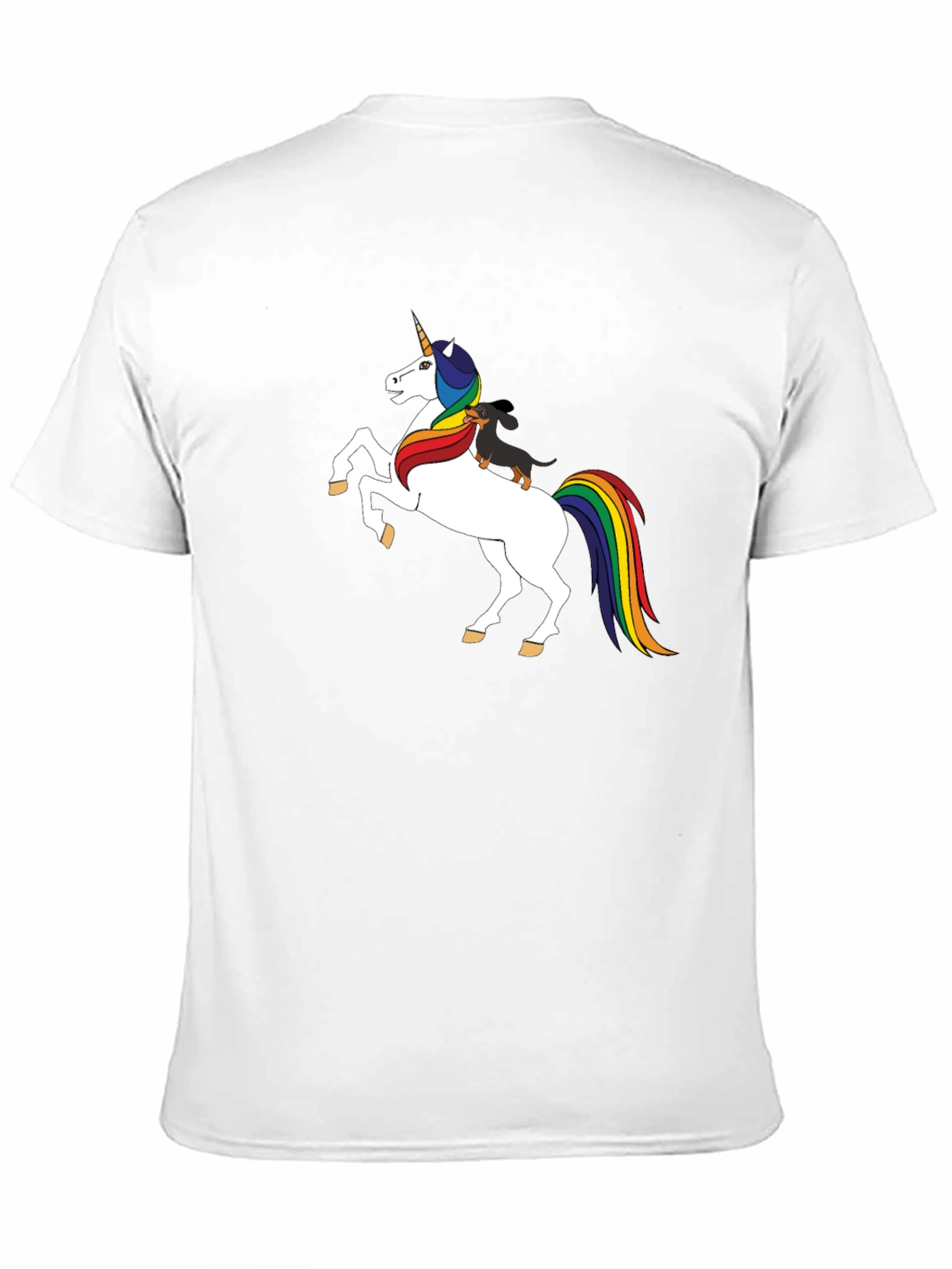 Unicorn and Dachshund Graphic Tee