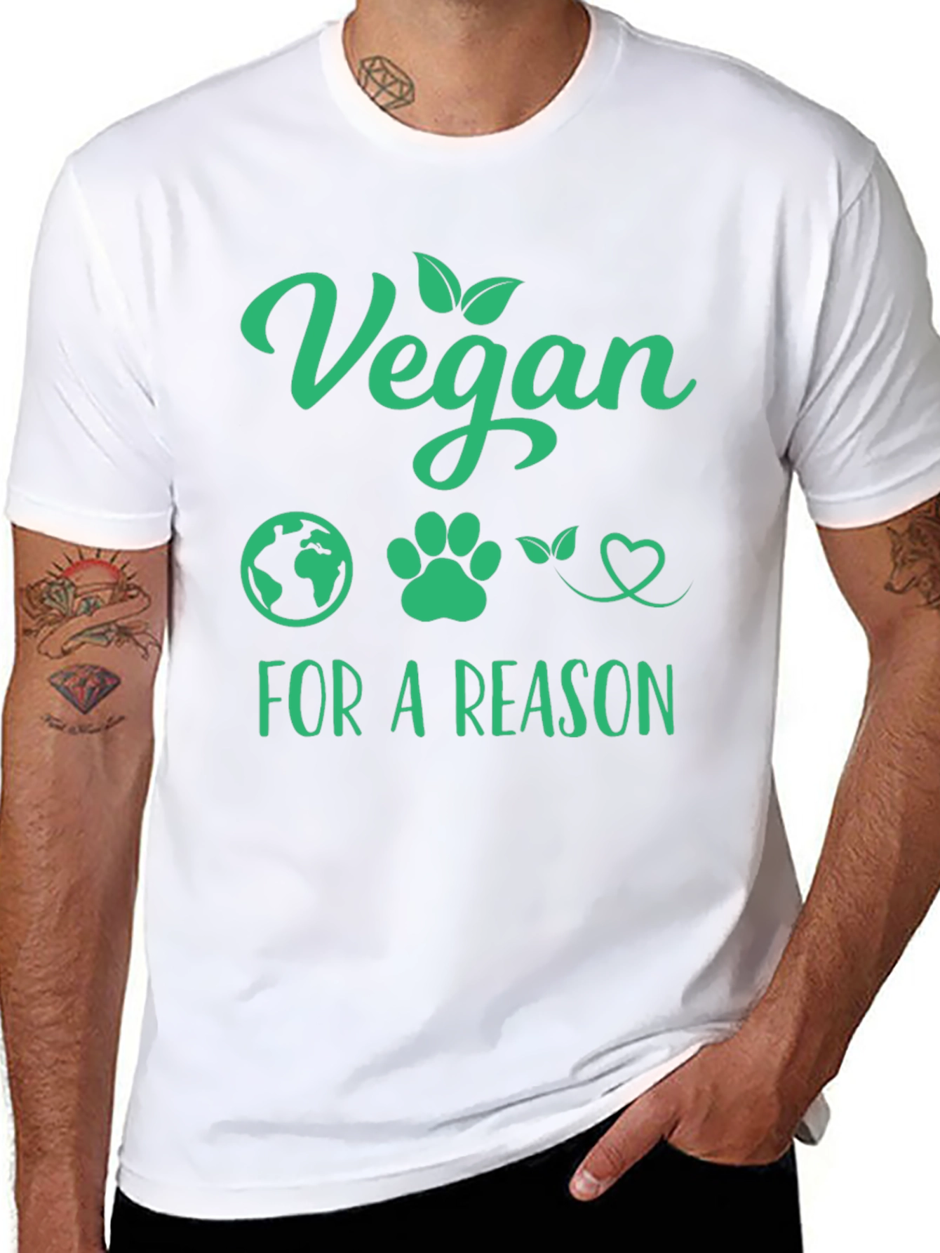 Vegan For a Reason T-Shirt - Black