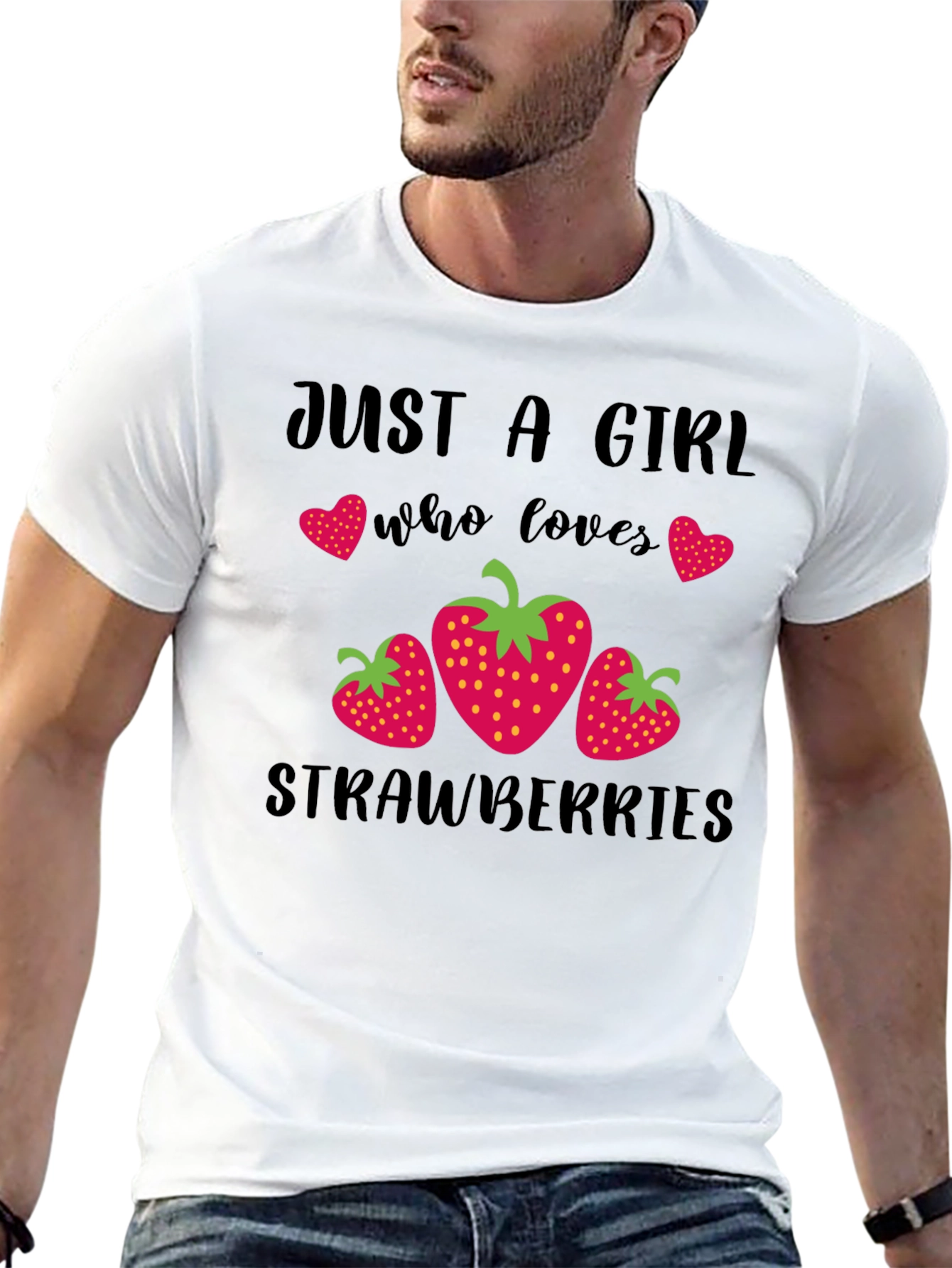 Just A Girl Who Loves Strawberries T-Shirt