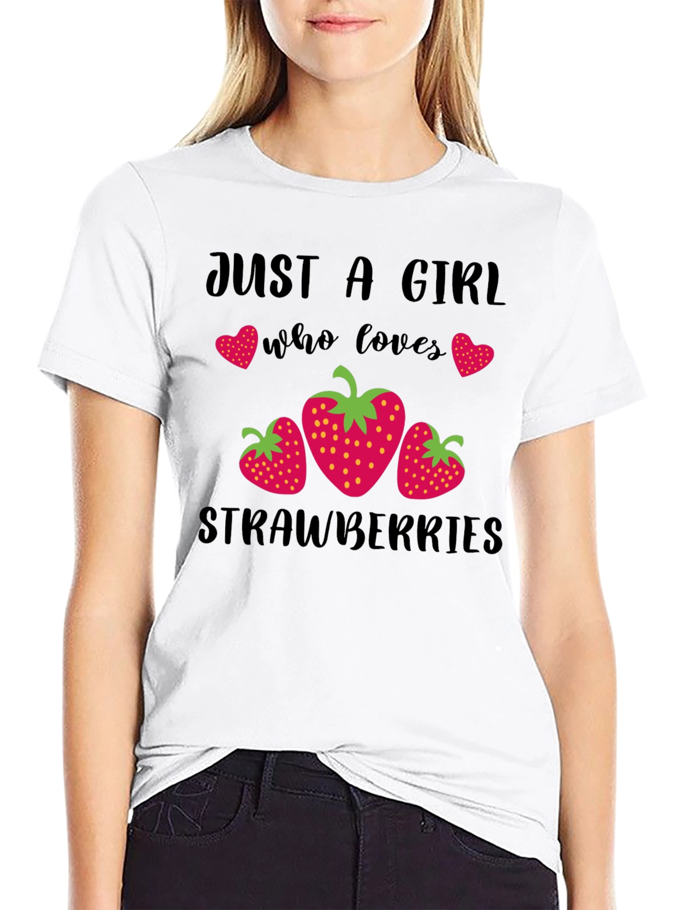 Just A Girl Who Loves Strawberries T-Shirt