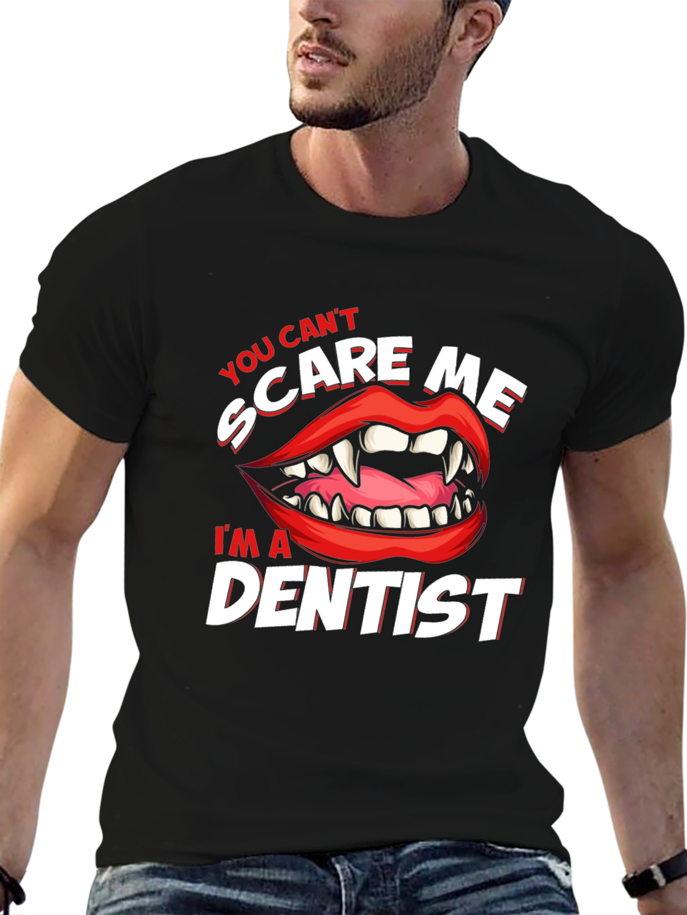Dentist Scare Me T-Shirt: Halloween Doctor Tee
