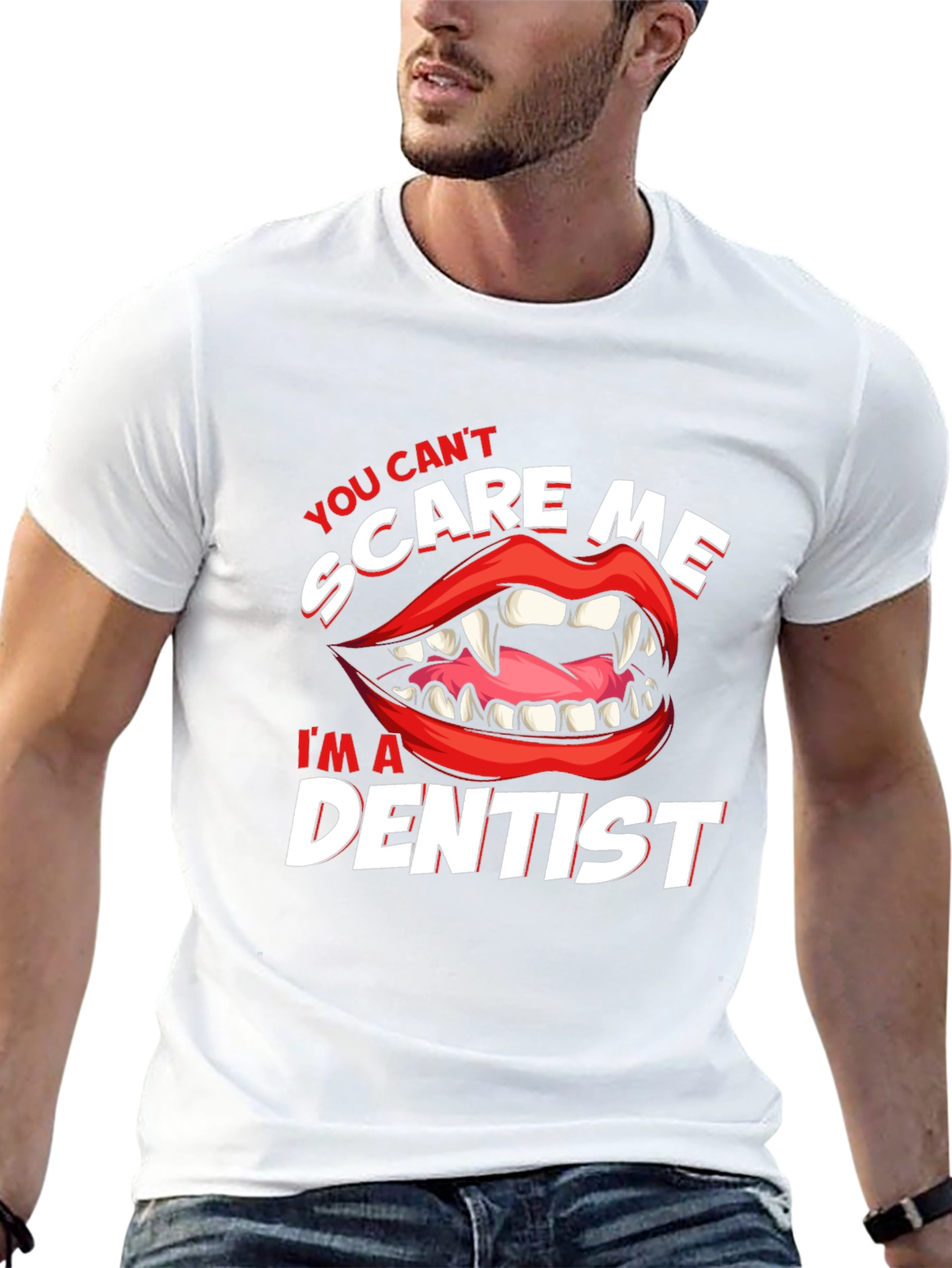 Dentist Scare Me T-Shirt: Halloween Doctor Tee