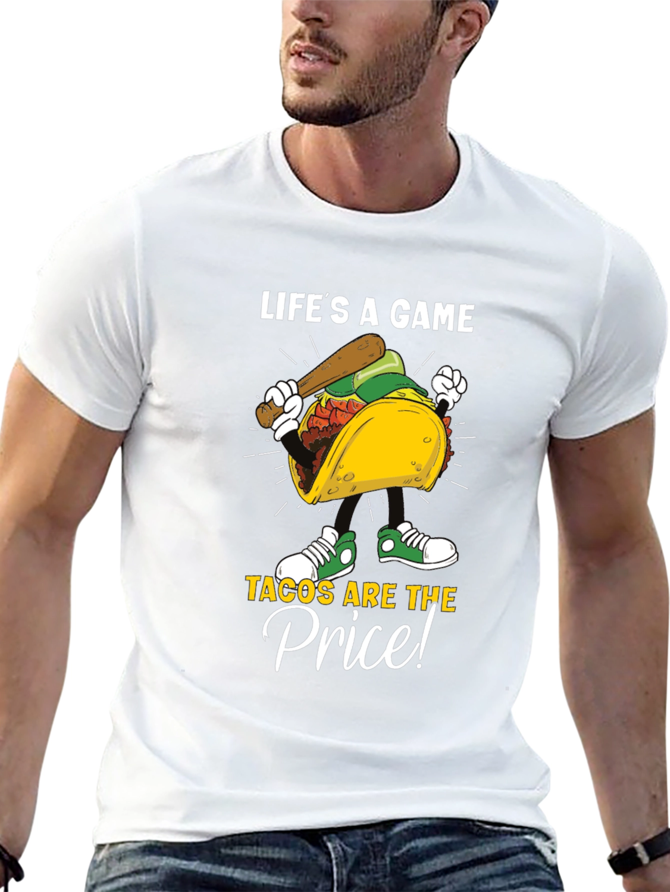 Lifes a Game Tacos Are the Price Graphic Tee