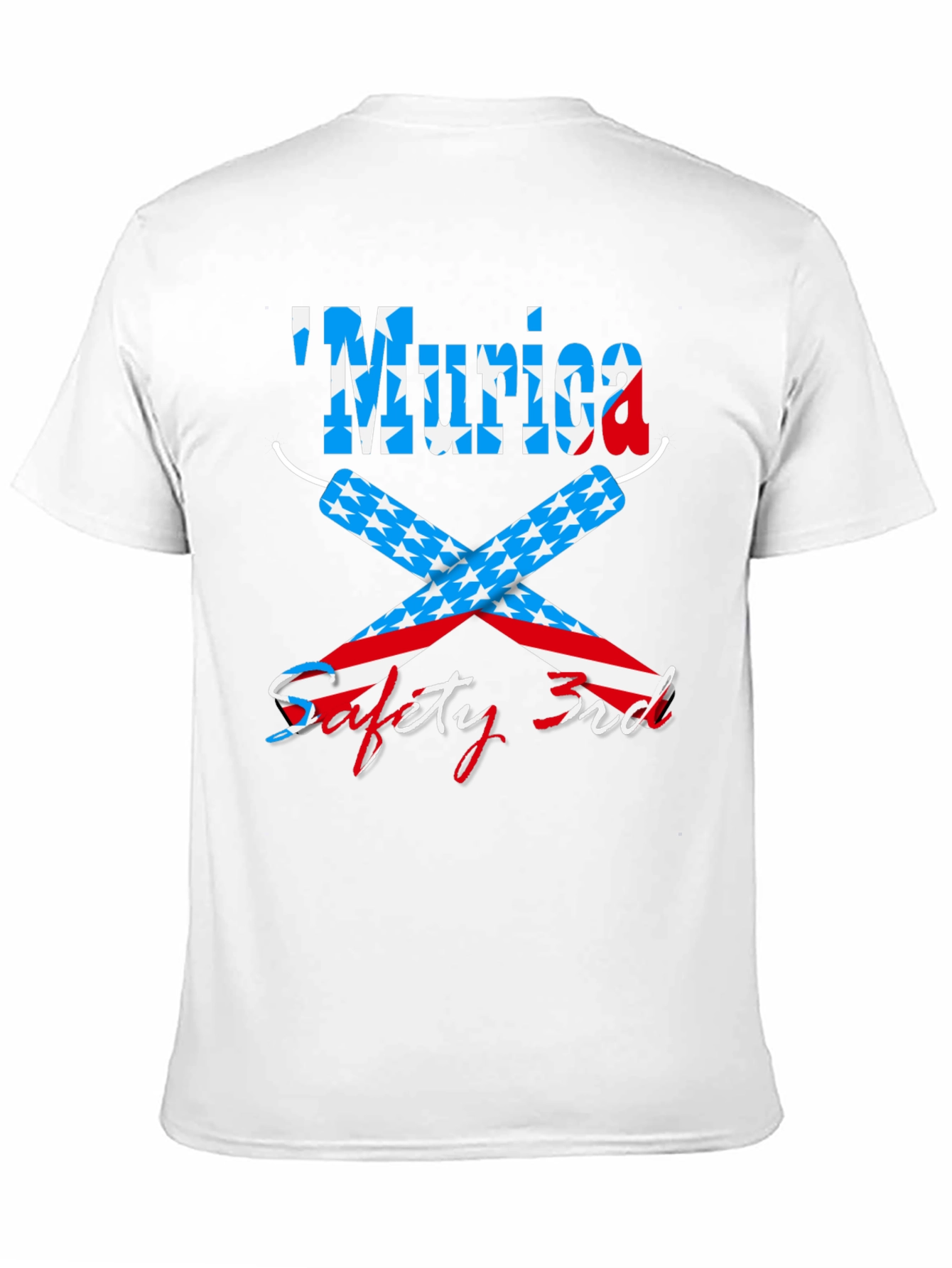 Funny Patriotic Murica Safety 3rd Graphic T-Shirt