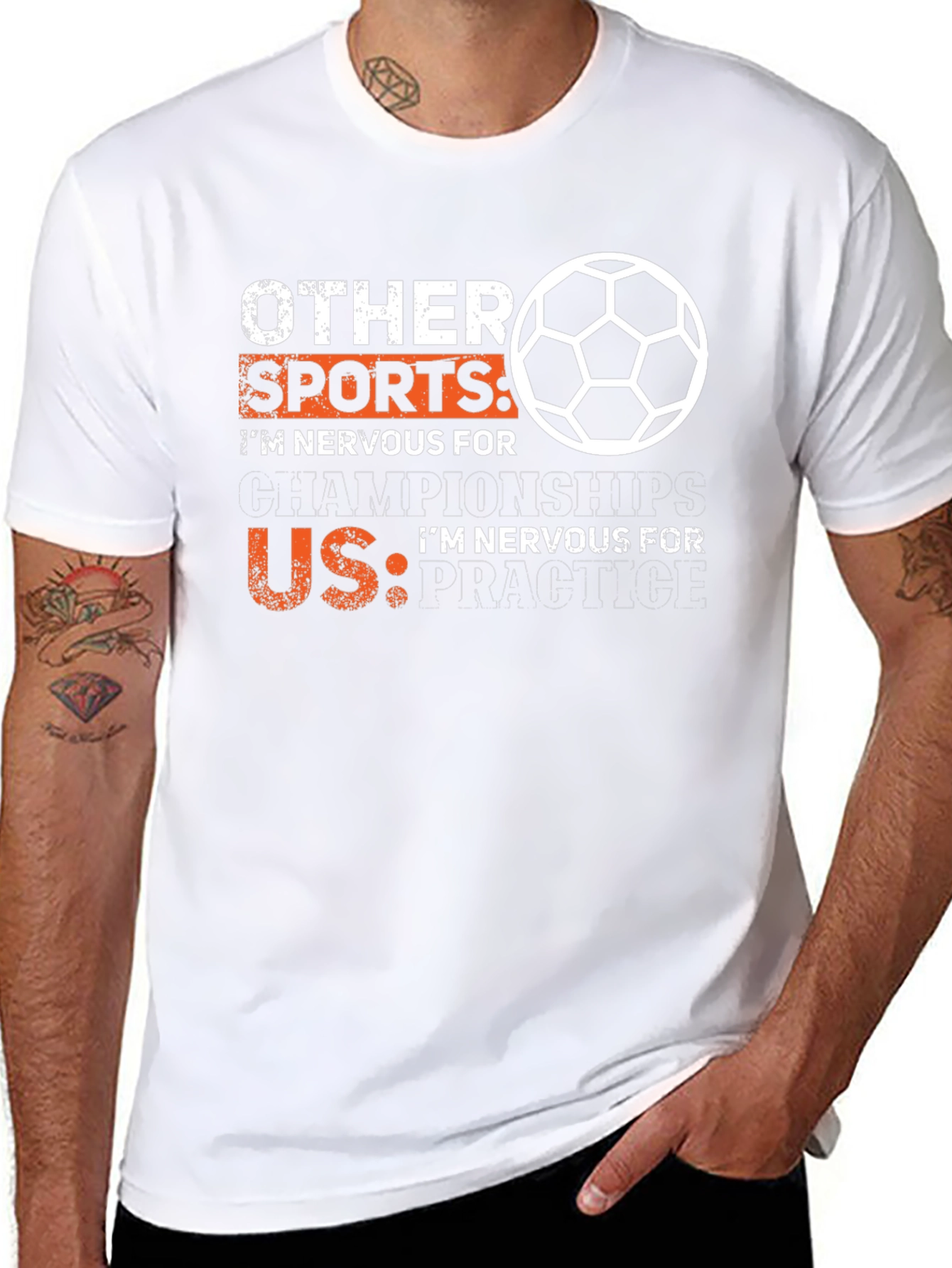 Funny Soccer T-Shirt: Nervous for Practice