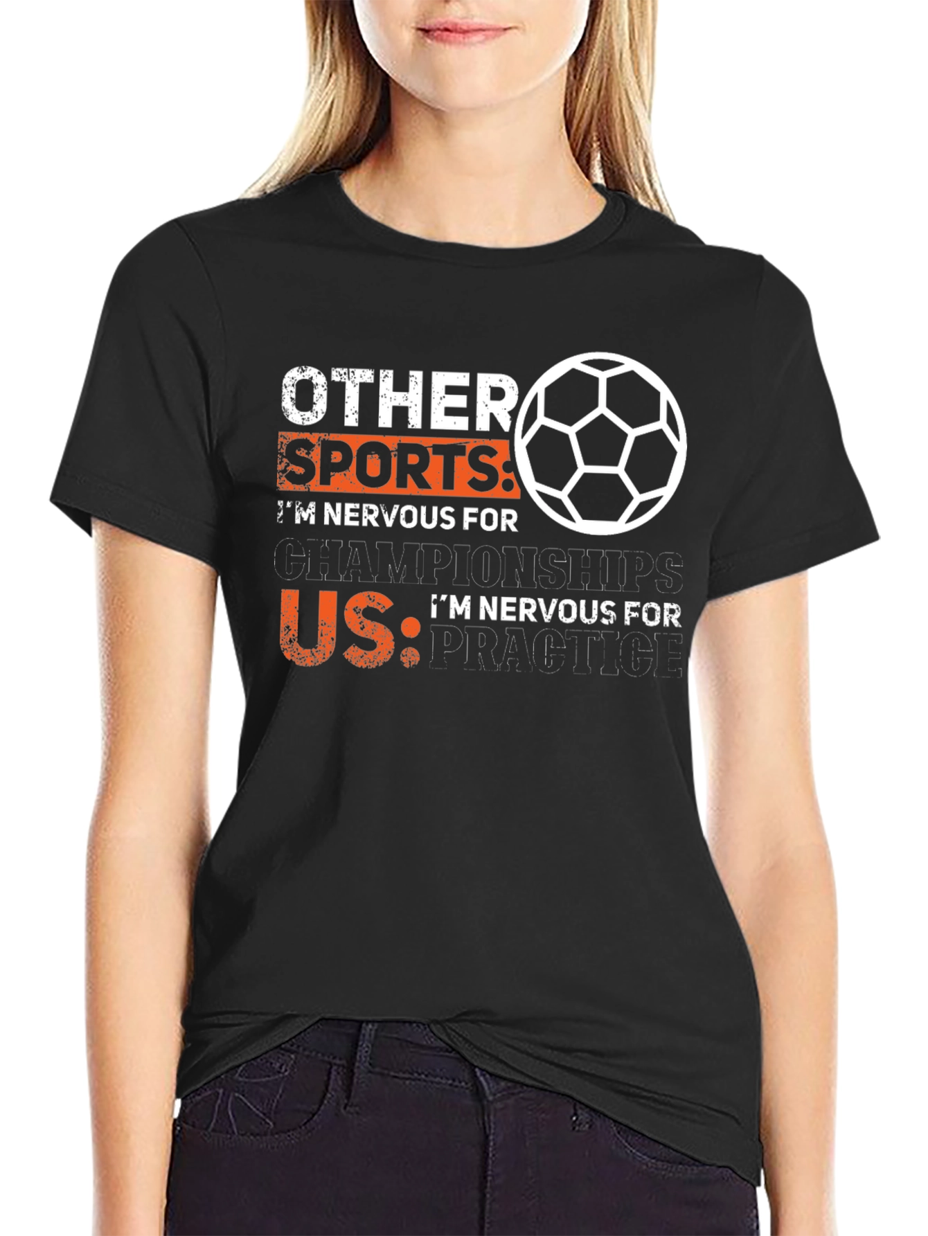Funny Soccer T-Shirt: Nervous for Practice
