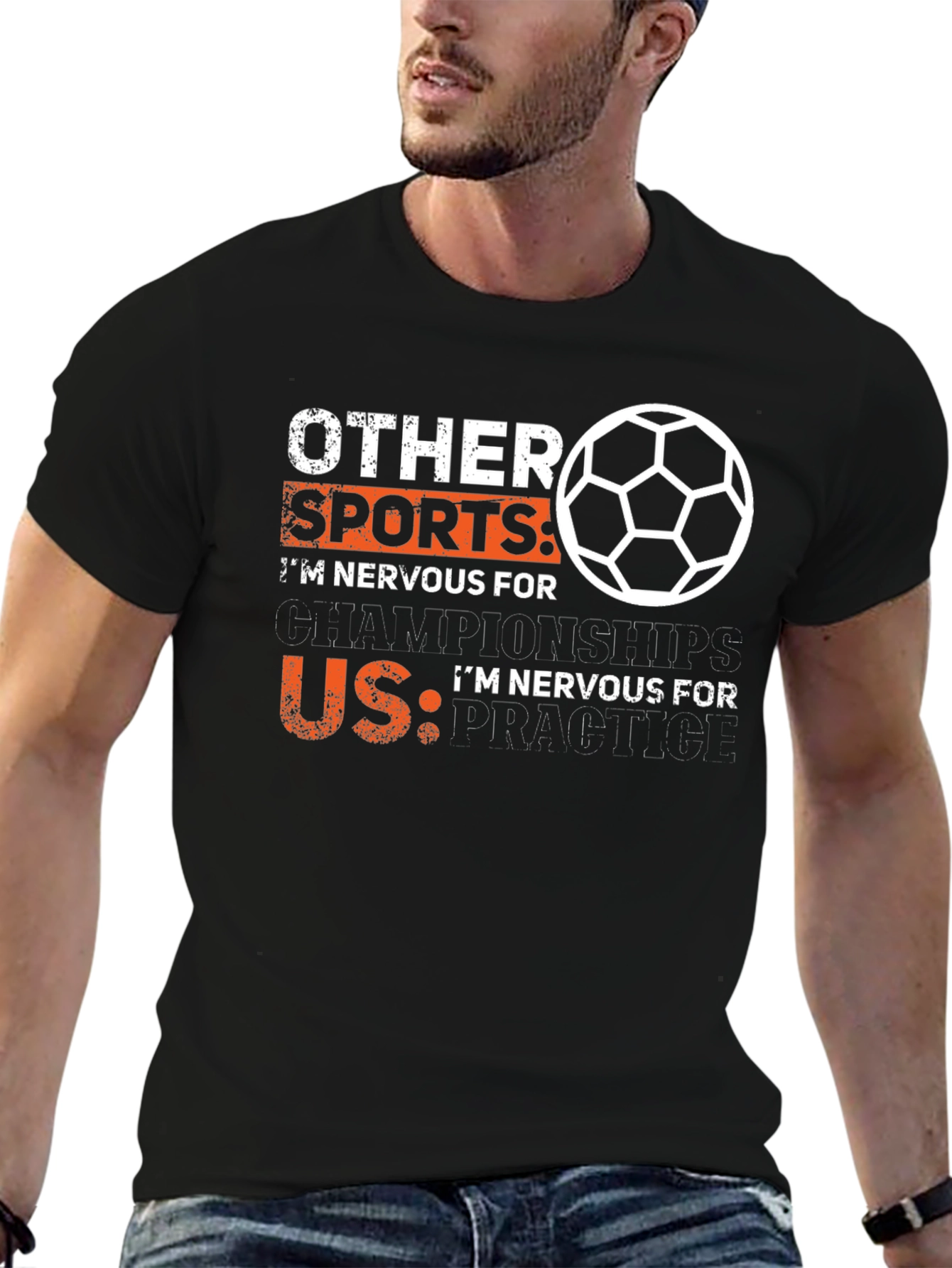 Funny Soccer T-Shirt: Nervous for Practice