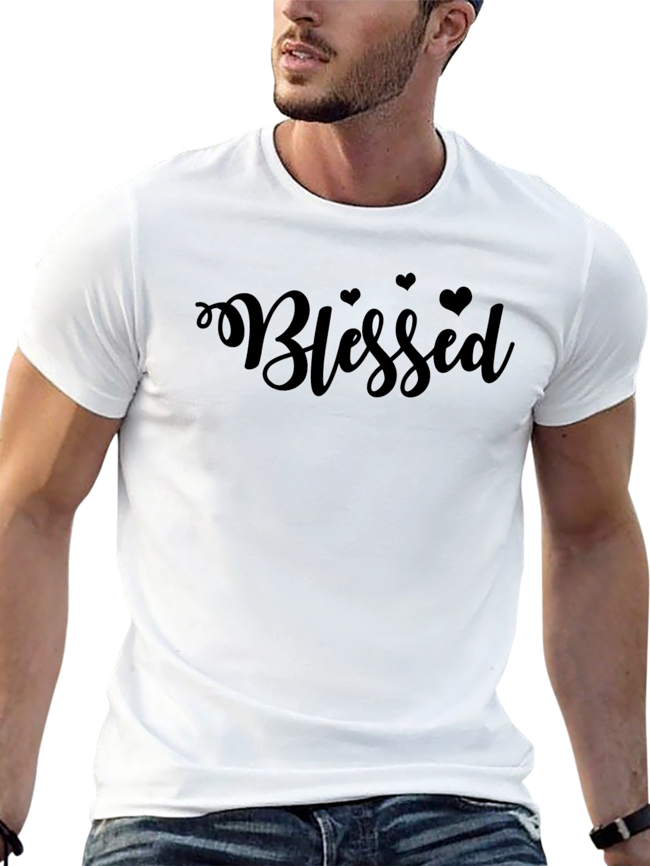 Blessed Tee - Stylish Graphic Print T-Shirt