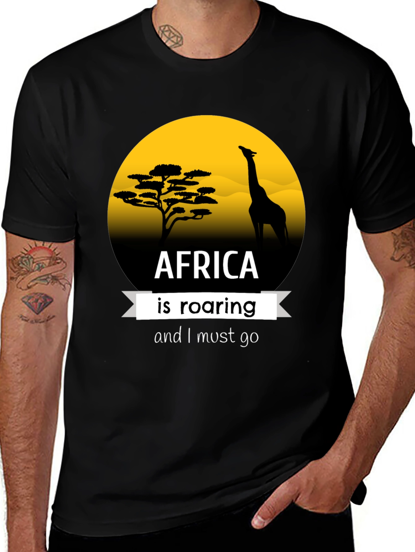 Africa Roaring Graphic T-Shirt