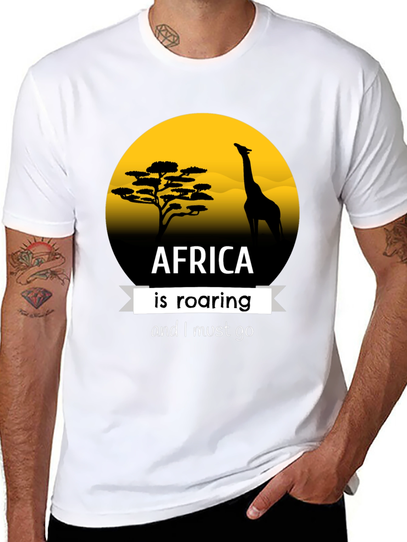 Africa Roaring Graphic T-Shirt