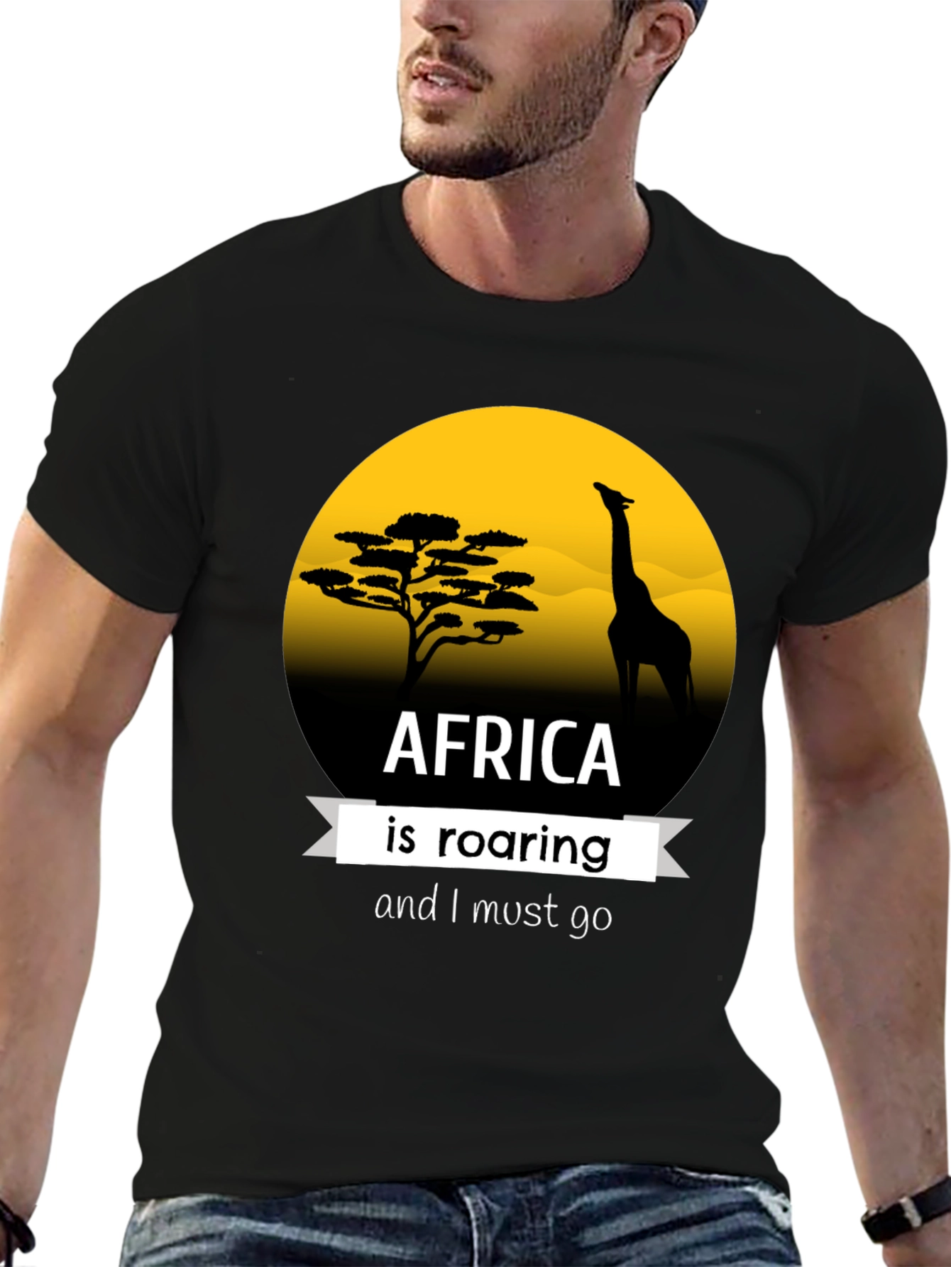 Africa Roaring Graphic T-Shirt
