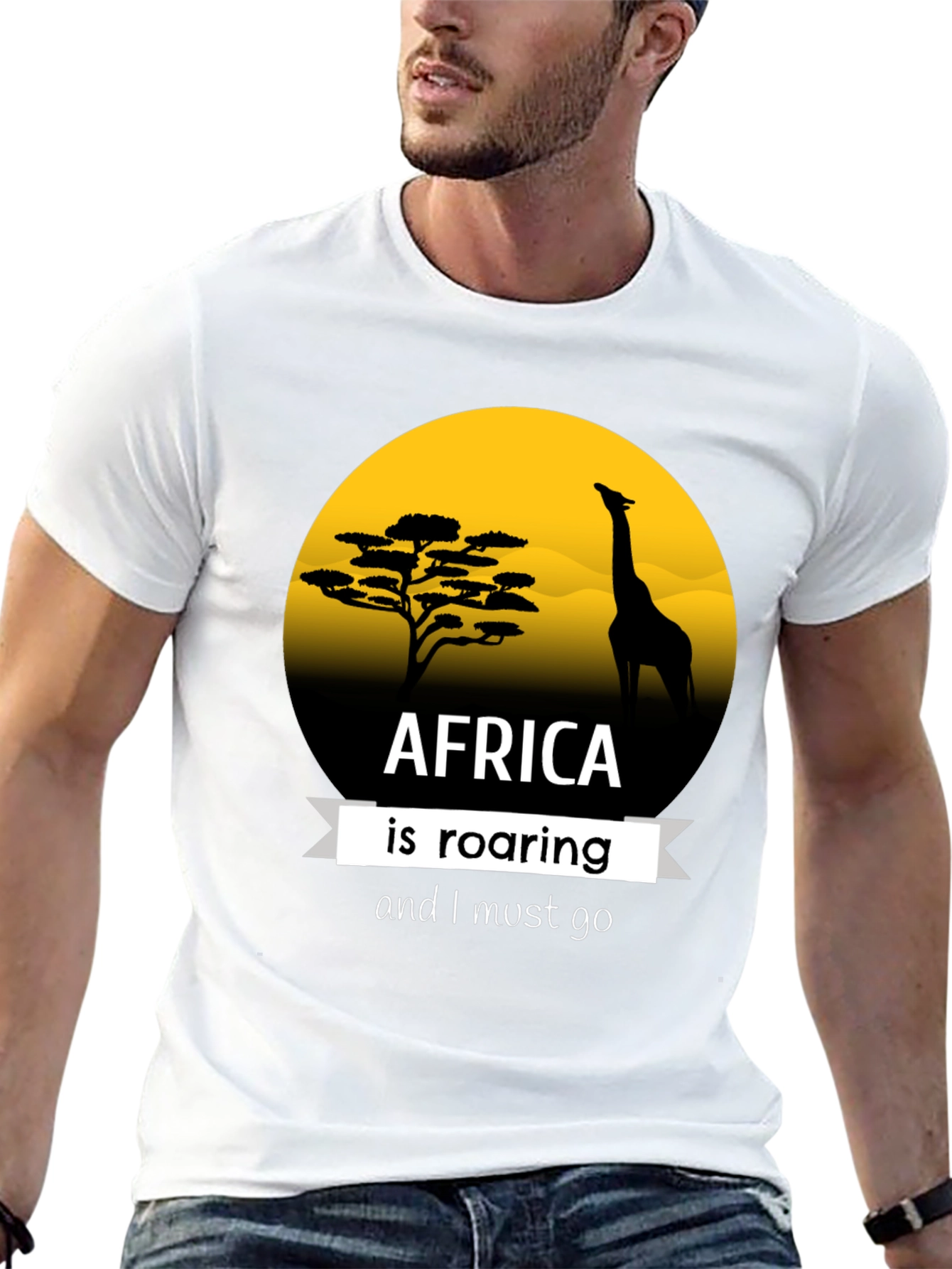 Africa Roaring Graphic T-Shirt