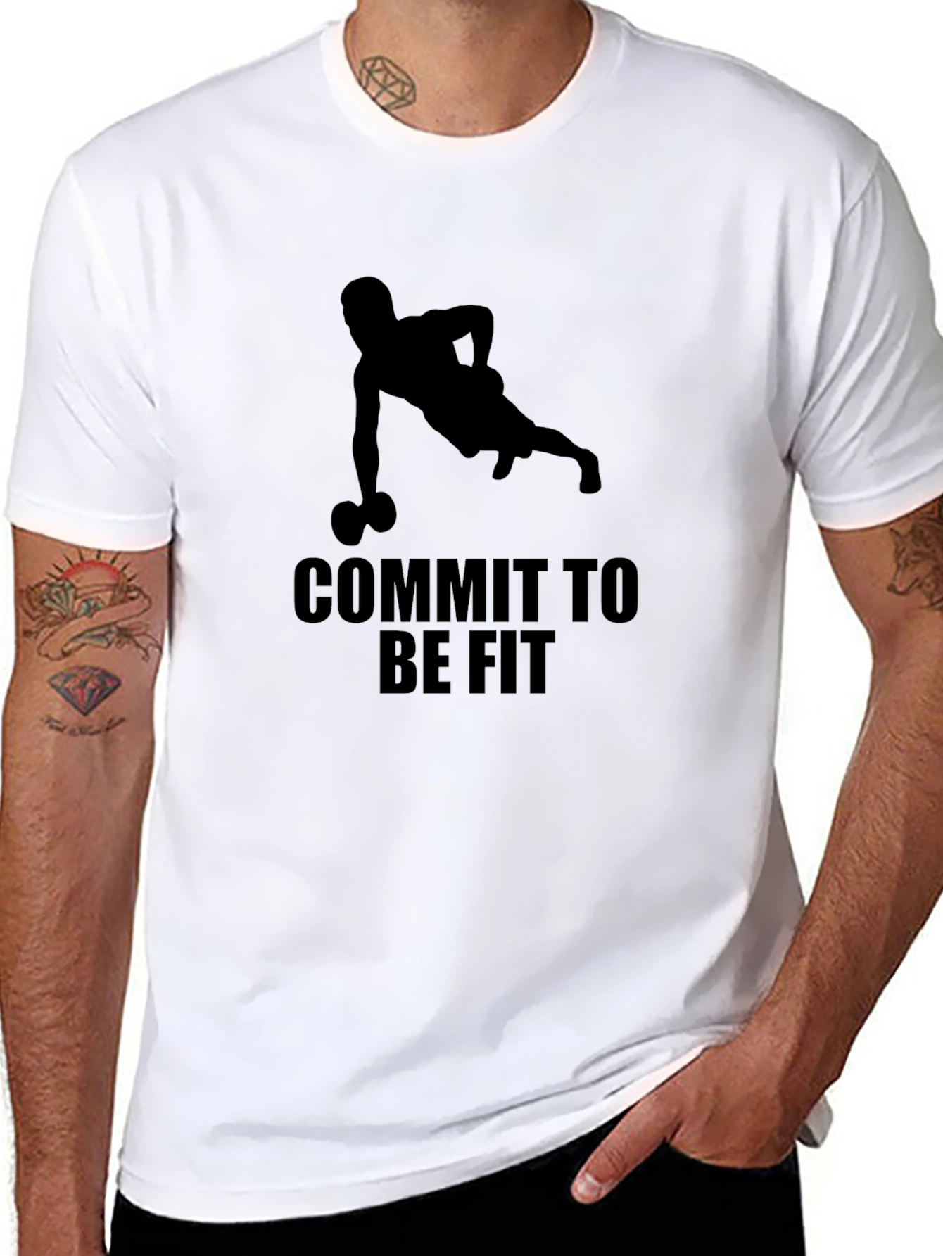Commit to Be Fit - Mens Graphic Tee