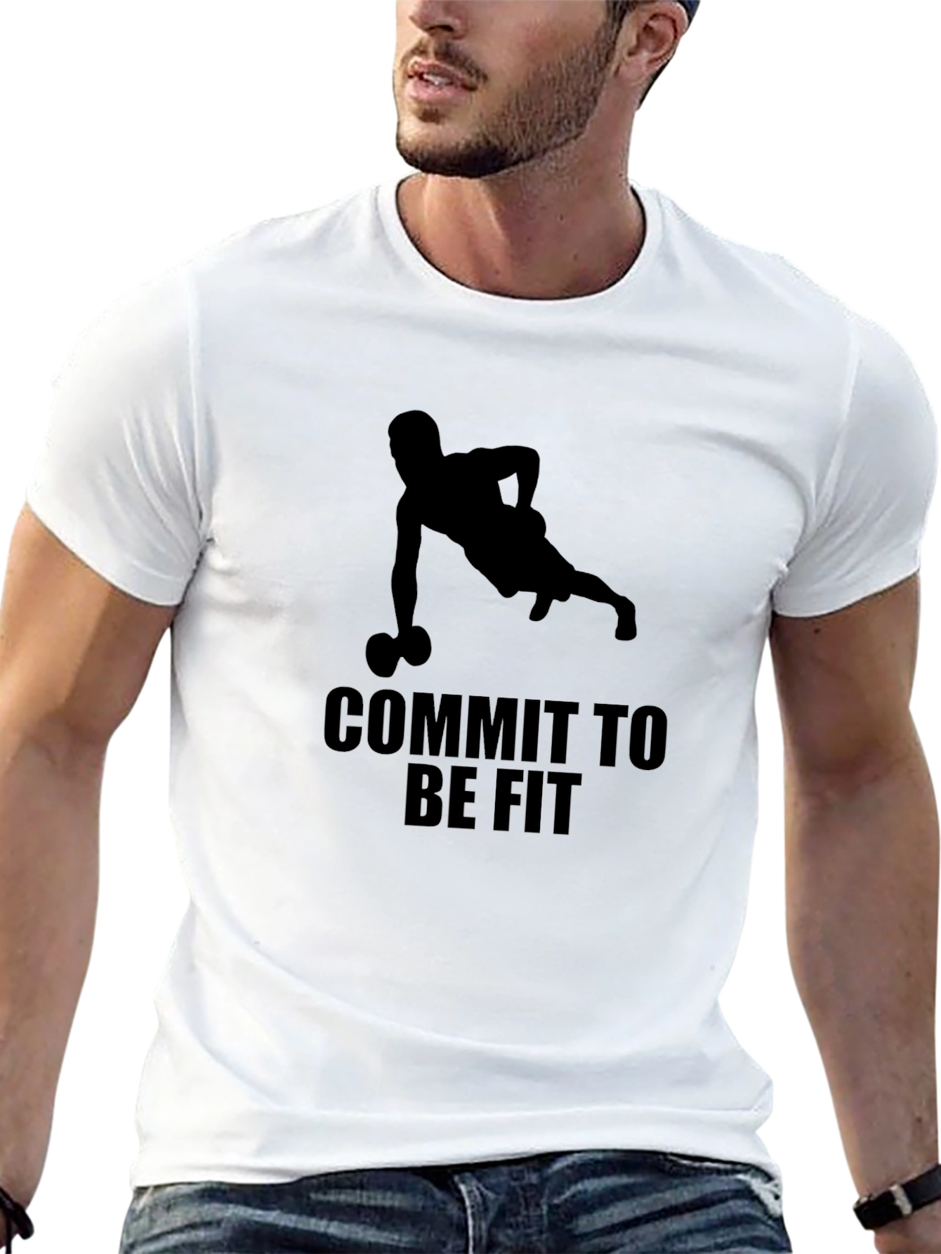 Commit to Be Fit - Mens Graphic Tee