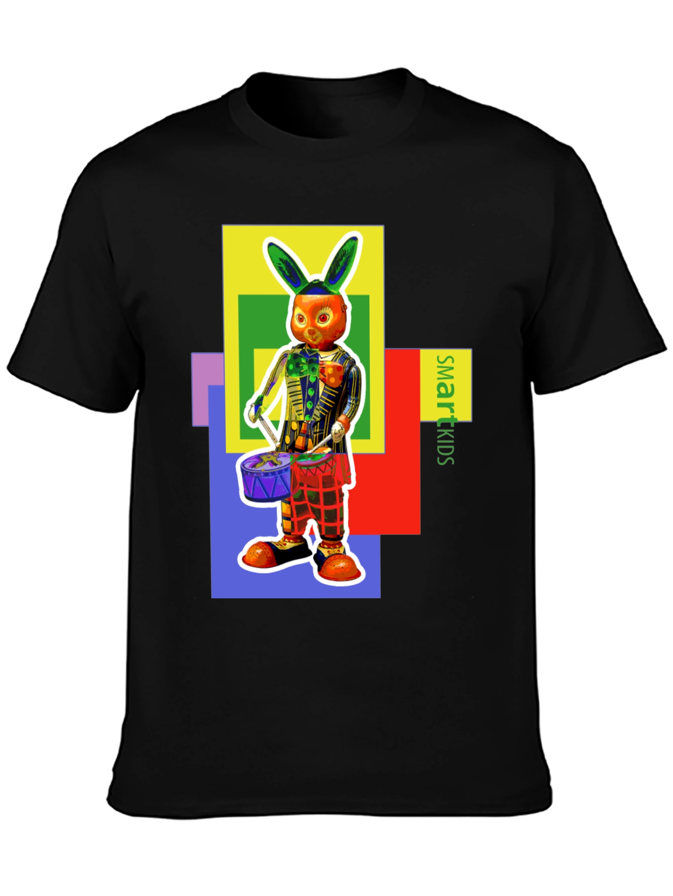 Funky Rabbit Drummer Graphic Tee