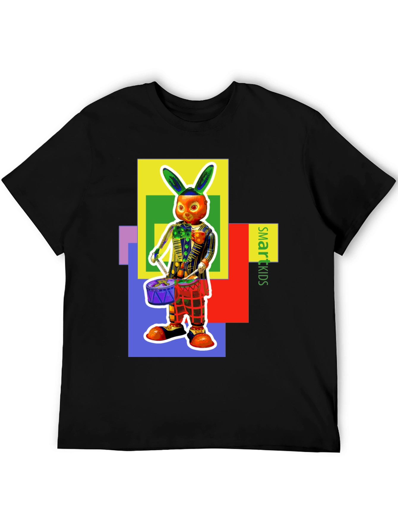 Funky Rabbit Drummer Graphic Tee