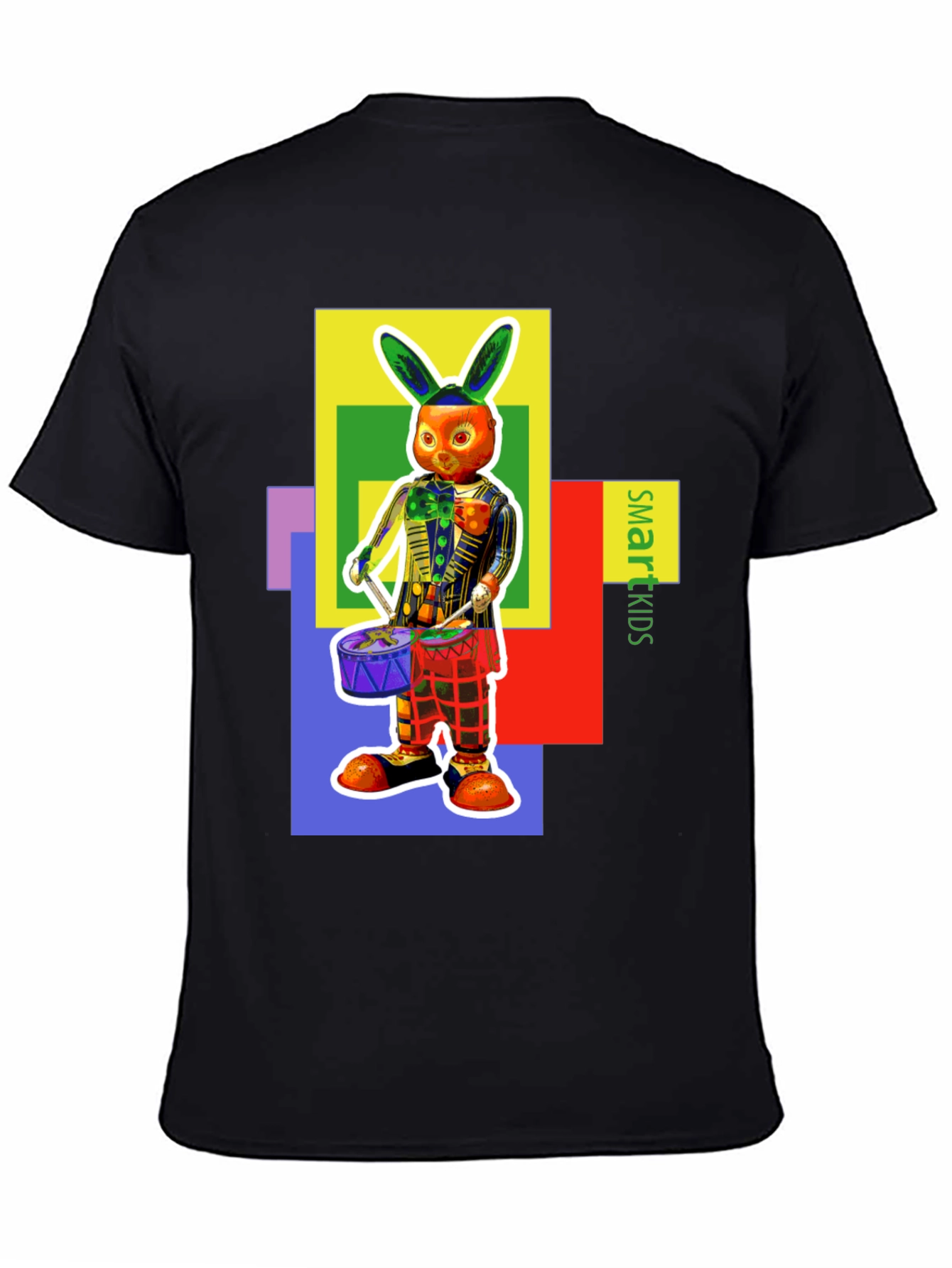 Funky Rabbit Drummer Graphic Tee