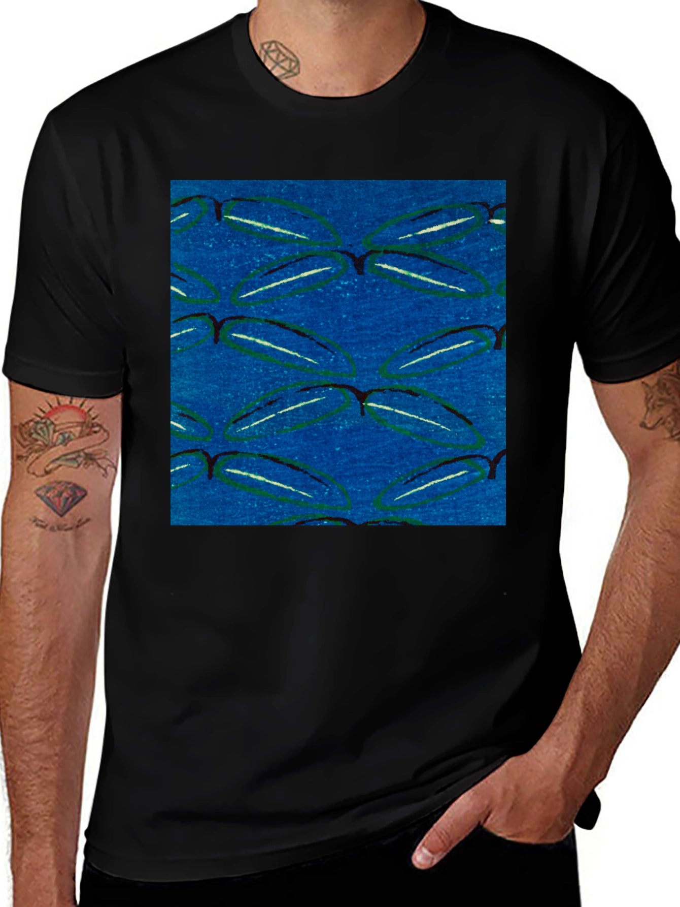 Abstract Pattern Tee - Modern Graphic Print Shirt