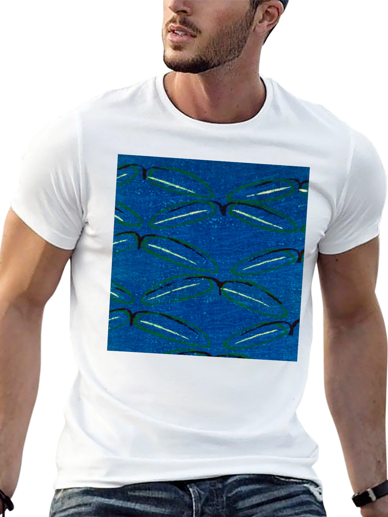 Abstract Pattern Tee - Modern Graphic Print Shirt