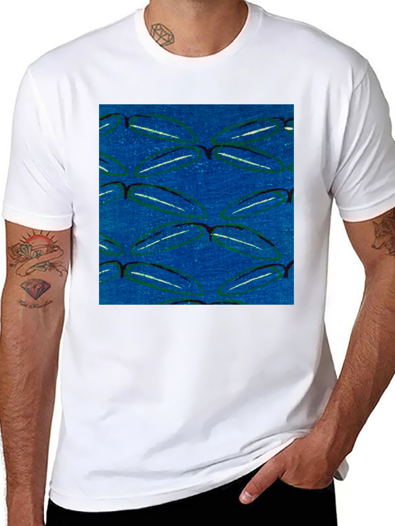 Abstract Pattern Tee - Modern Graphic Print Shirt