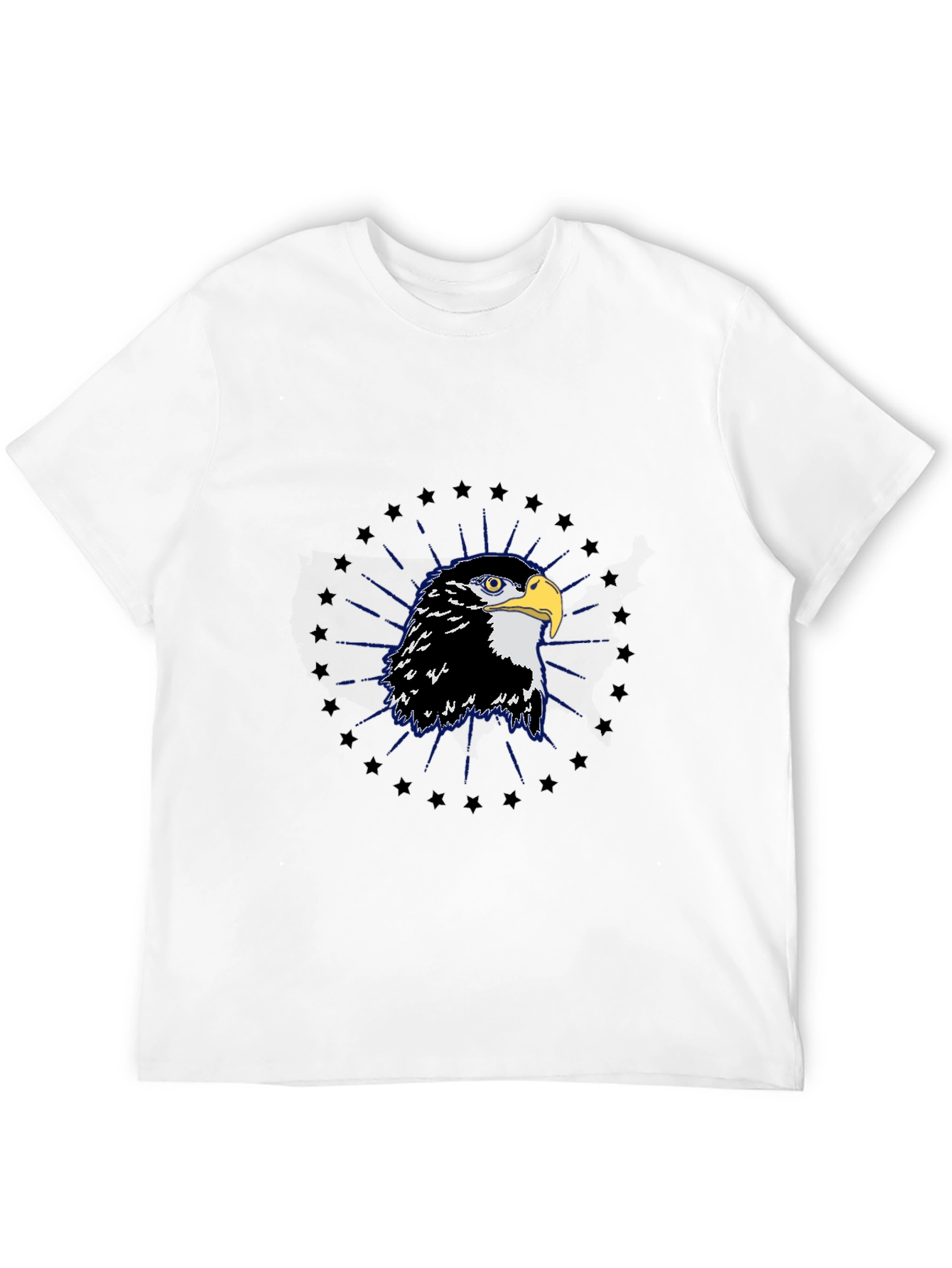 Eagle Graphic Tee - Black Cotton Blend