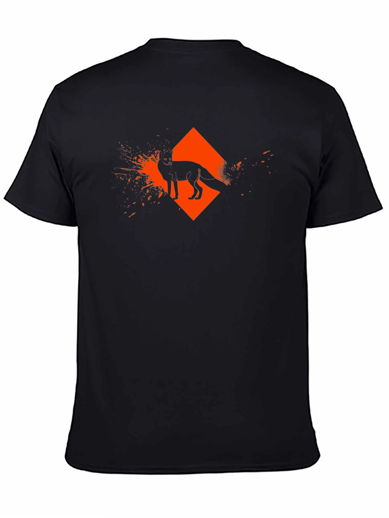 Urban Fox Graphic Tee - Mens Black T-Shirt