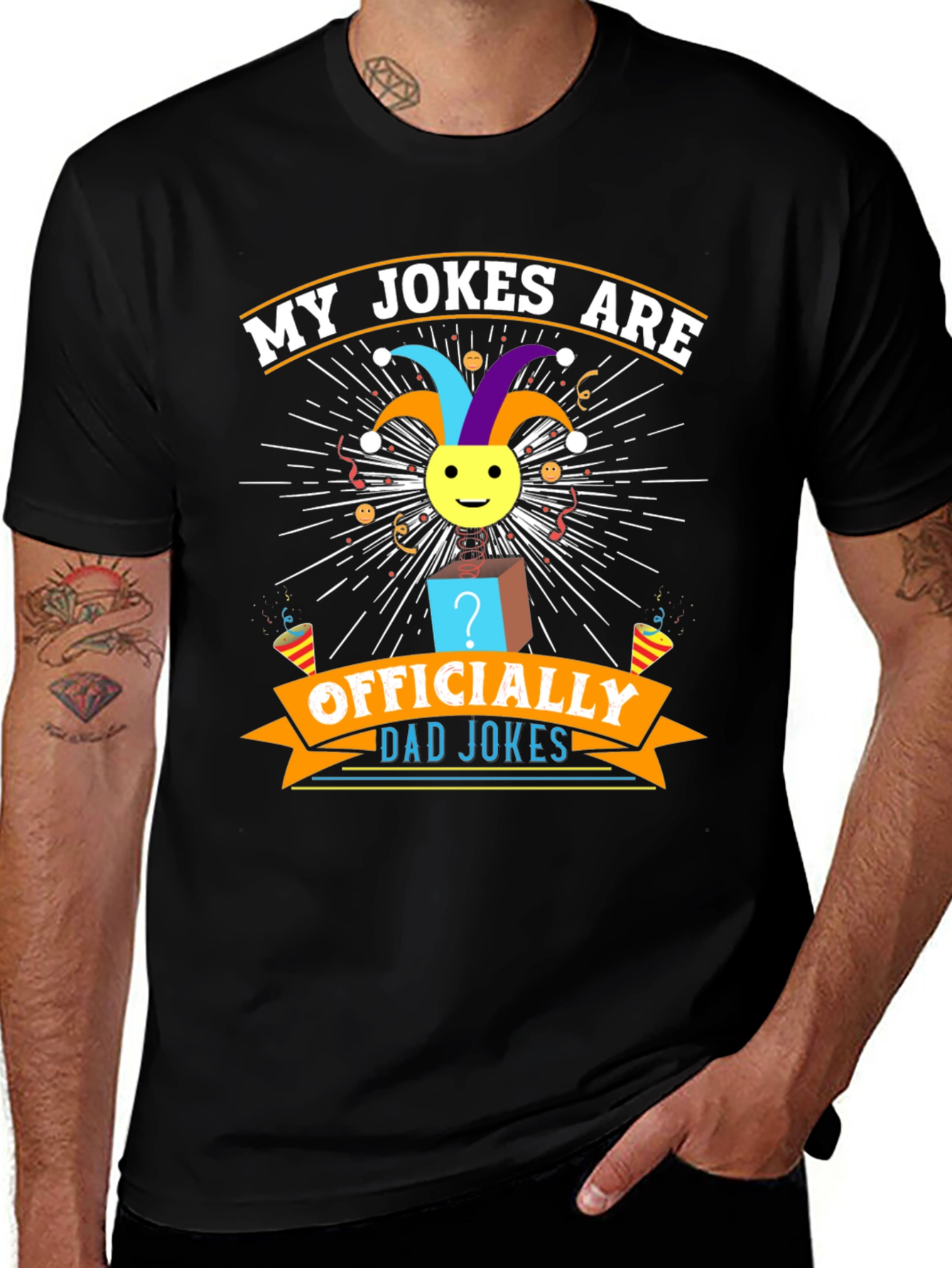 Officially Dad Jokes T-Shirt - Funny Humor Tee