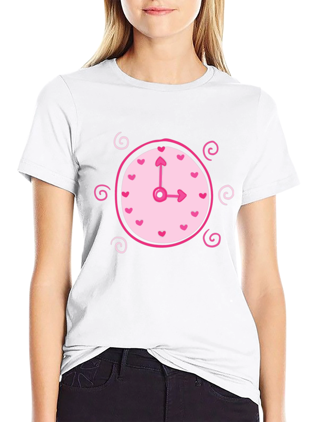 Whimsical Clock Heart T-Shirt