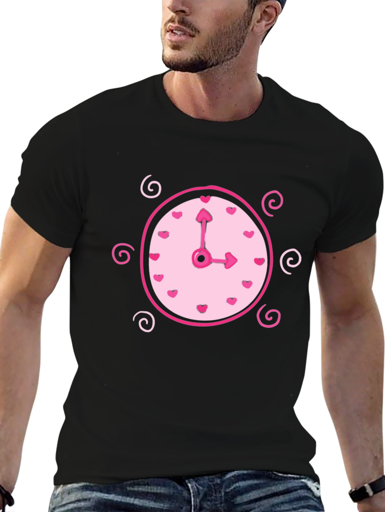 Whimsical Clock Heart T-Shirt