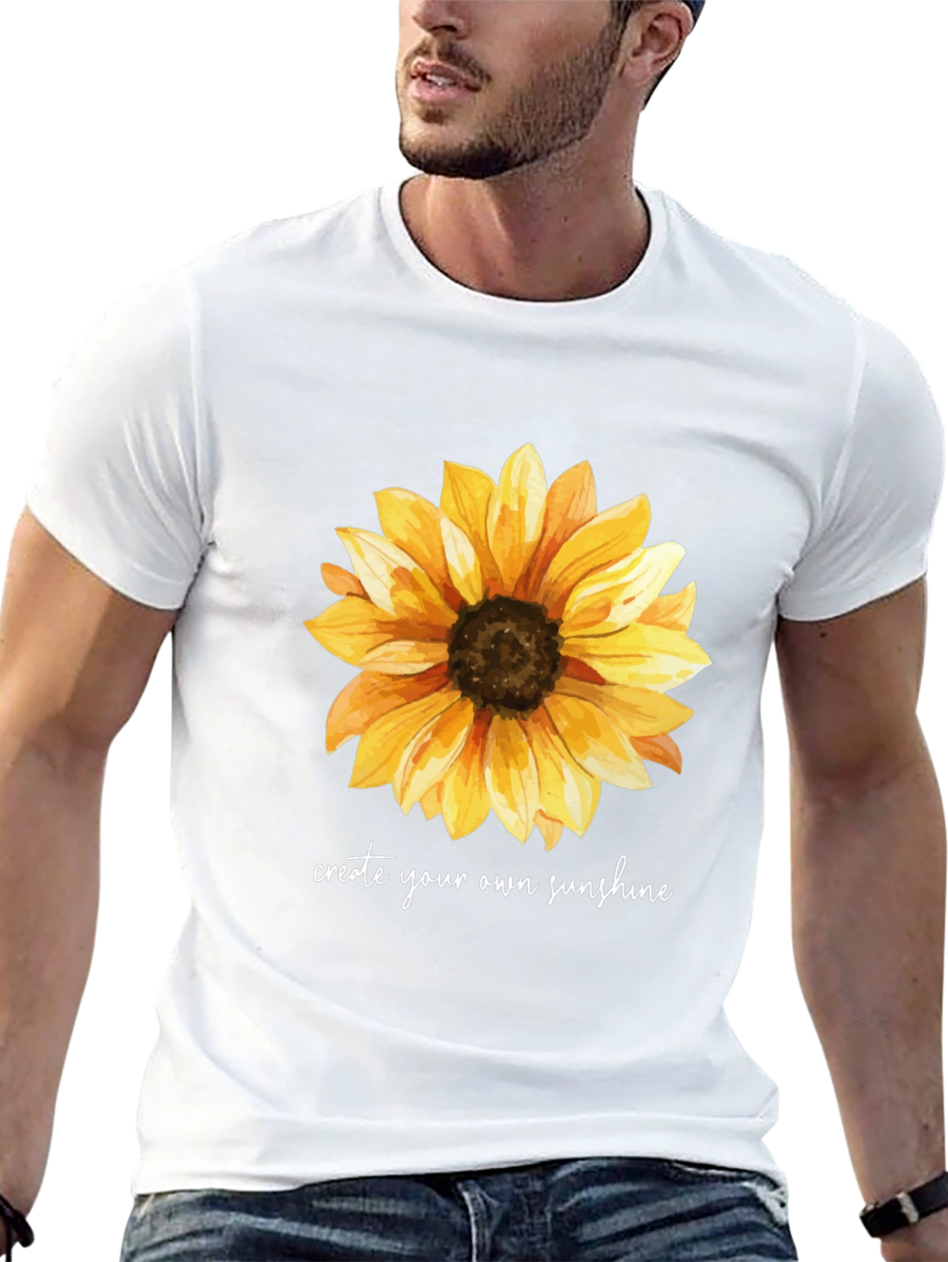 Sunflower Graphic T-Shirt - Create Your Own Sunshine