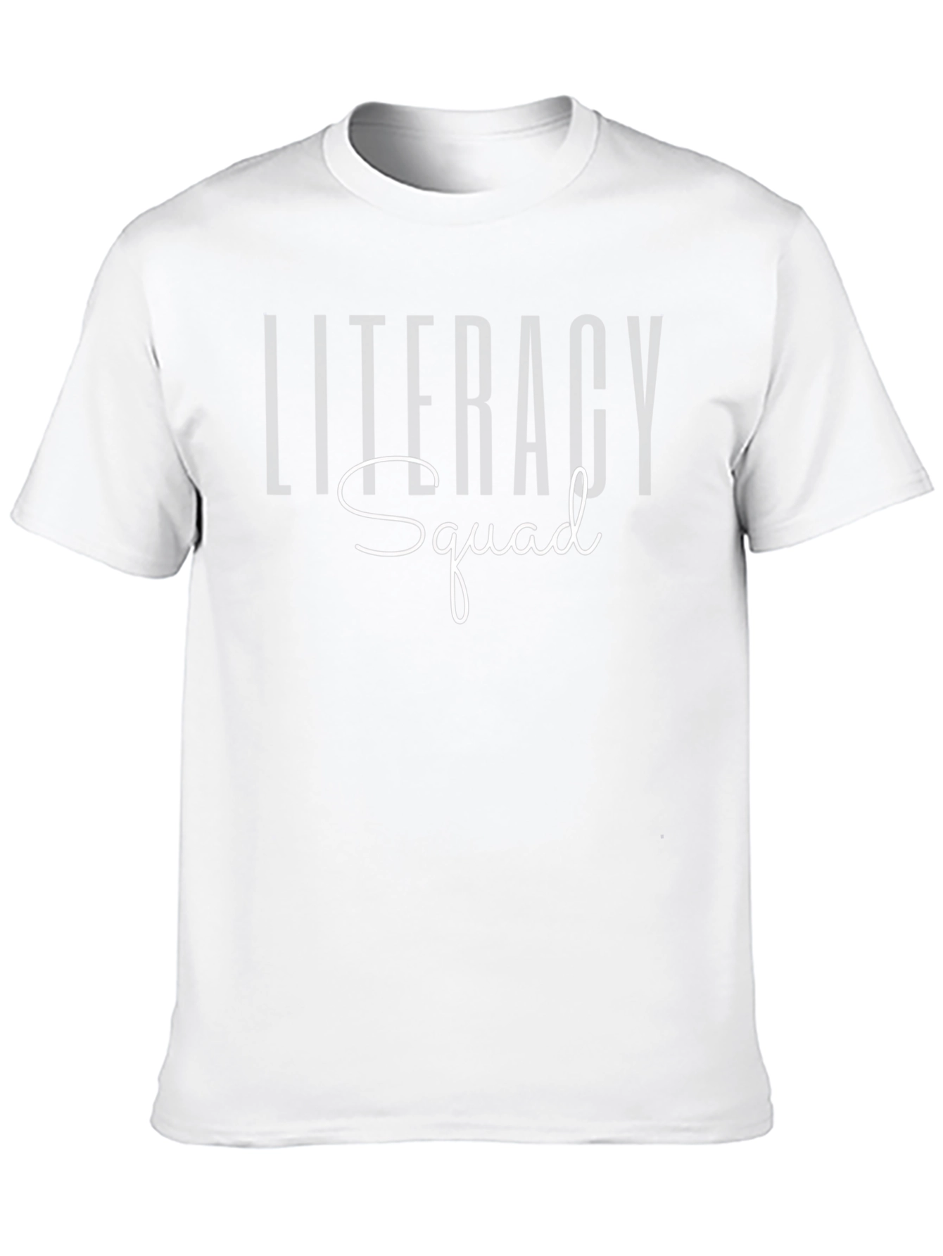 Literacy Squad Graphic Tee - Black Cotton T-Shirt