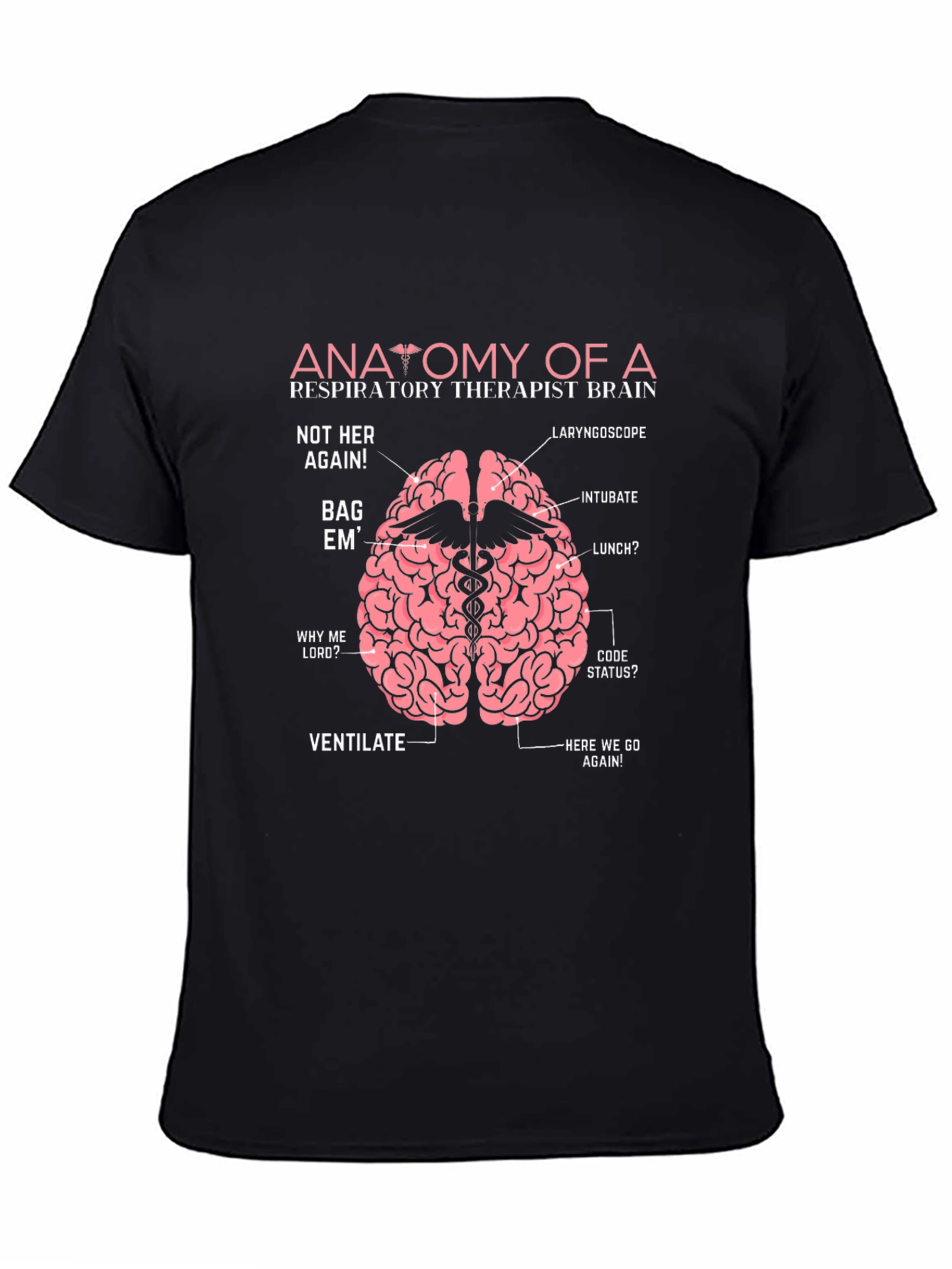 Respiratory Therapist Brain Anatomy T-Shirt