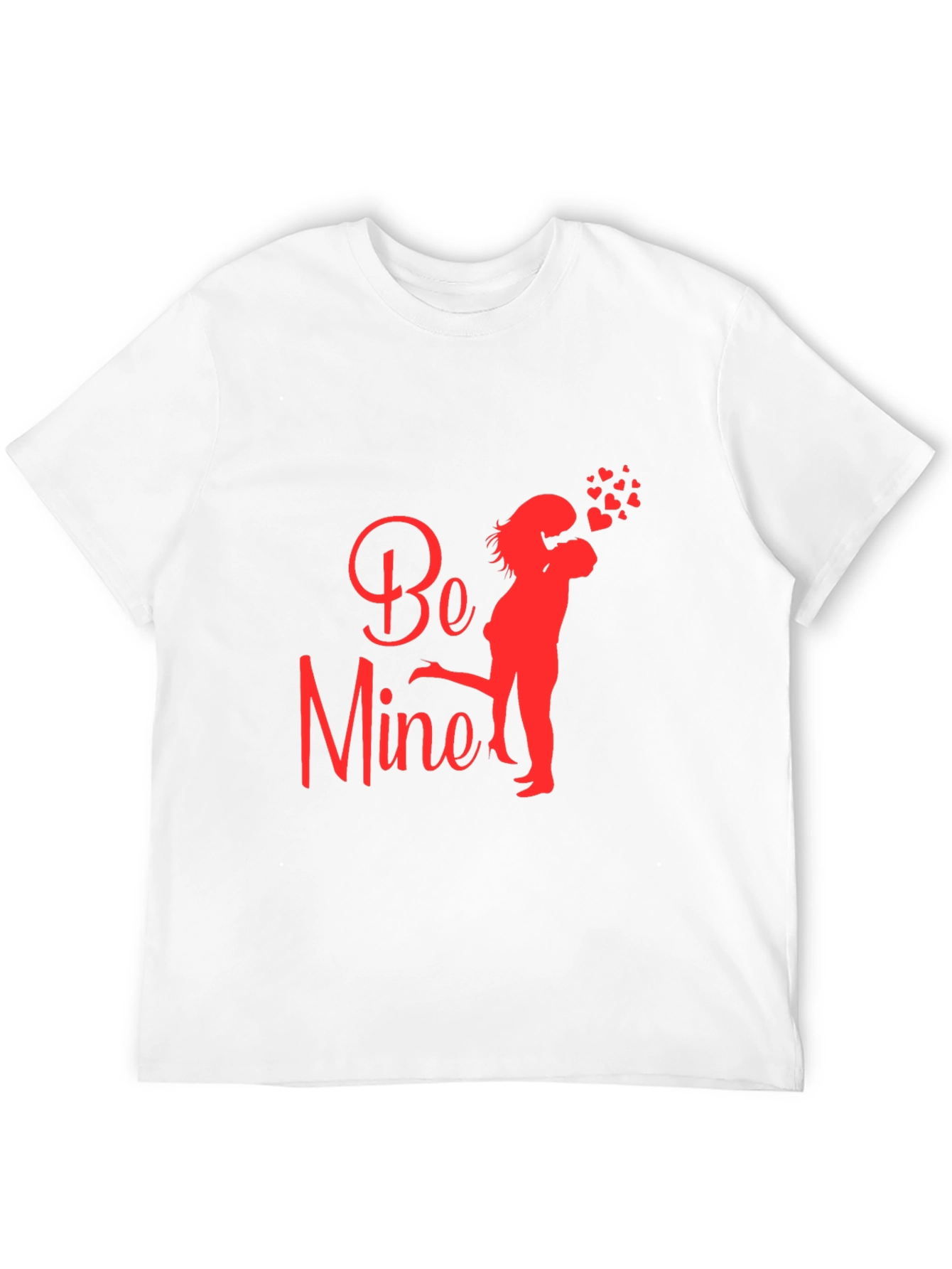 Be Mine Valentines Day Black T-Shirt