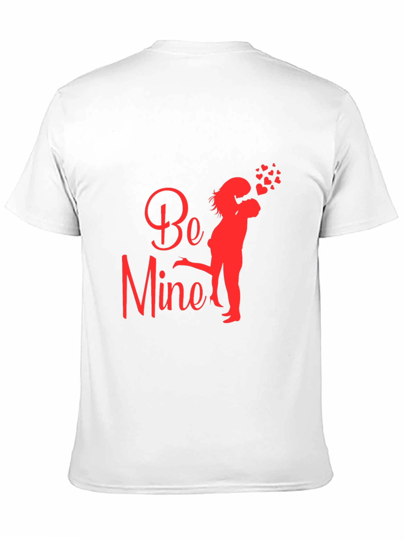 Be Mine Valentines Day Black T-Shirt