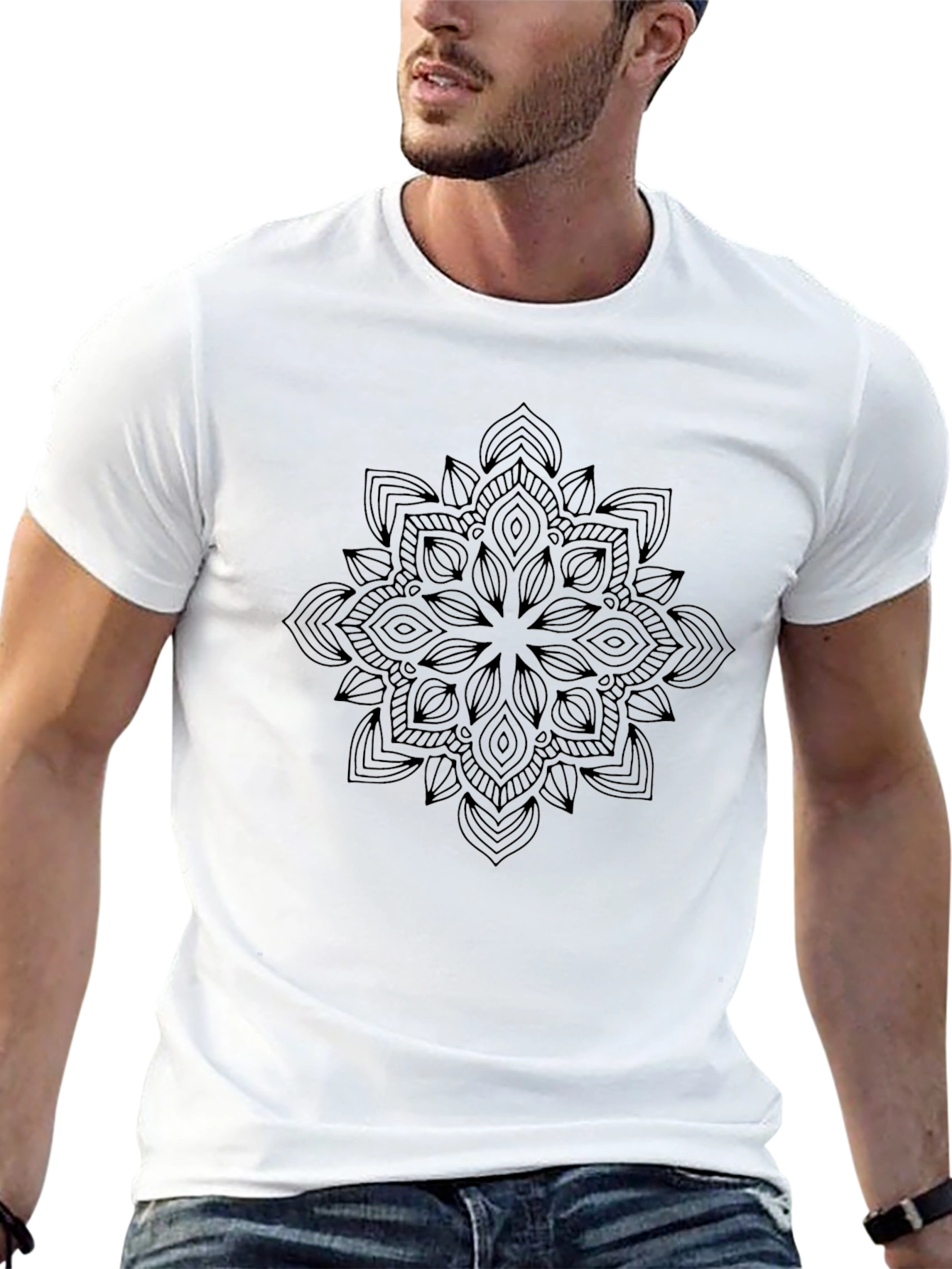 Mandala Black T-Shirt - Stylish Graphic Tee