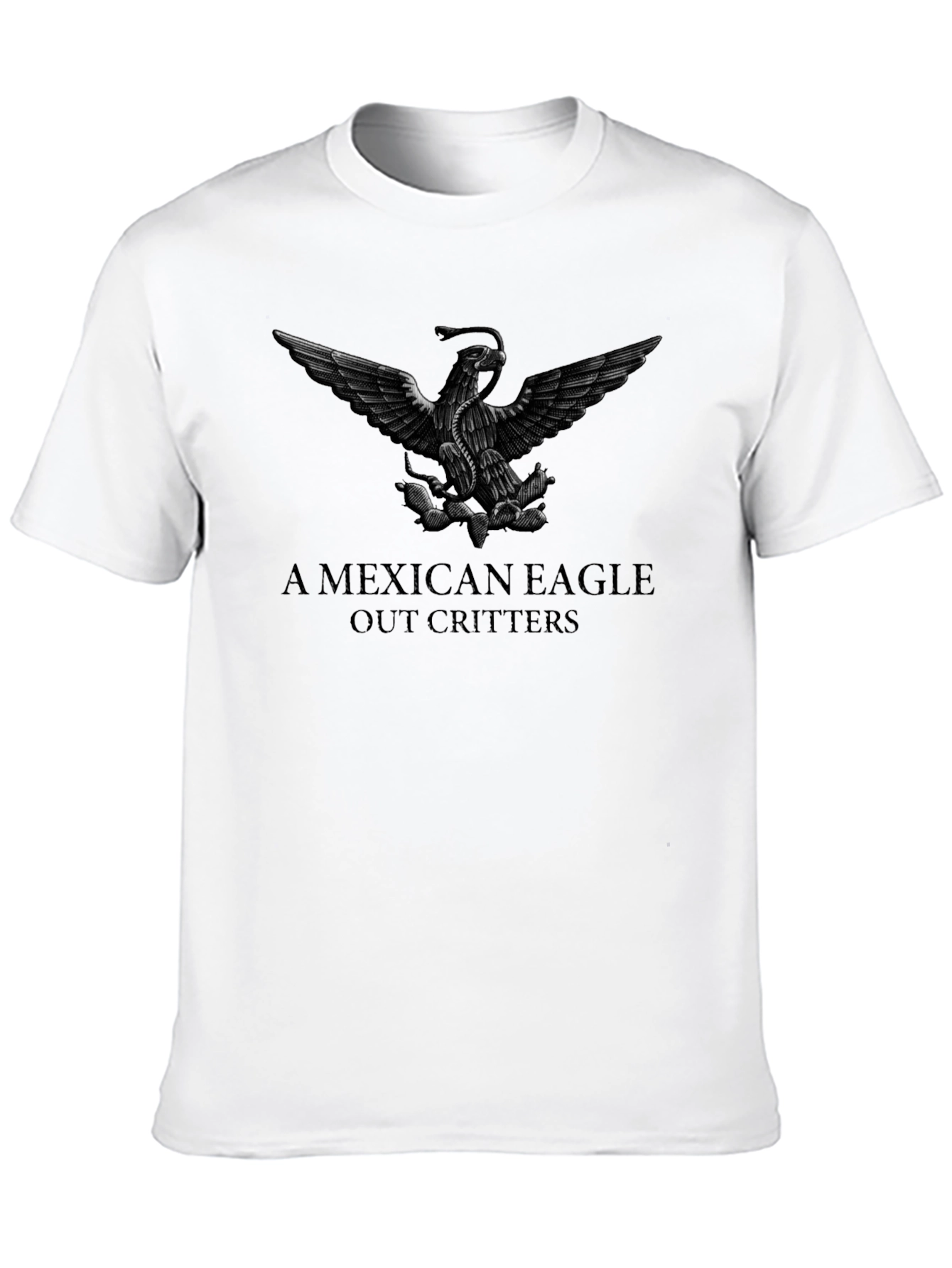 Mexican Eagle T-Shirt - Black Graphic Tee