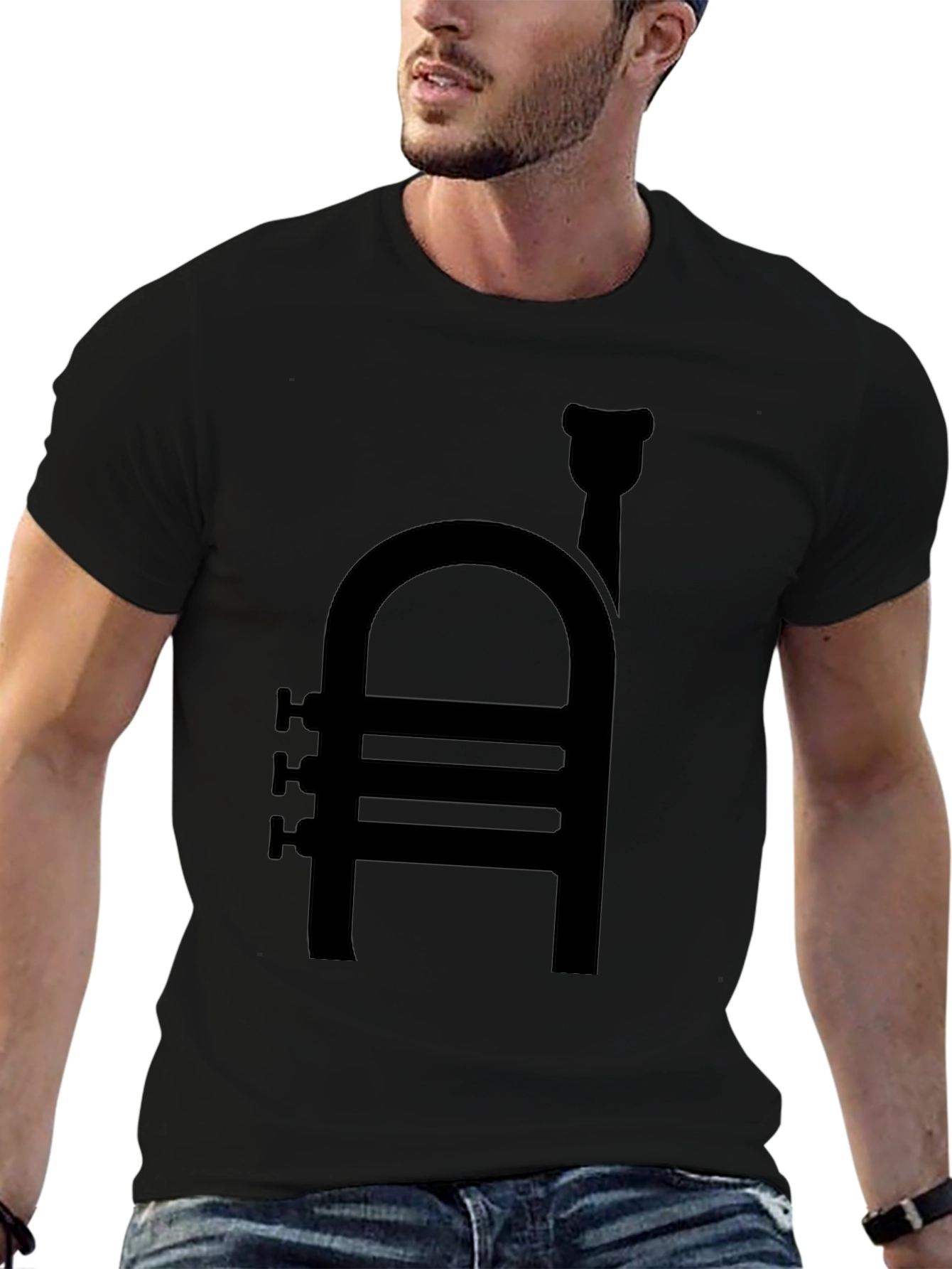Trumpet Graphic T-Shirt - Music Lover Tee
