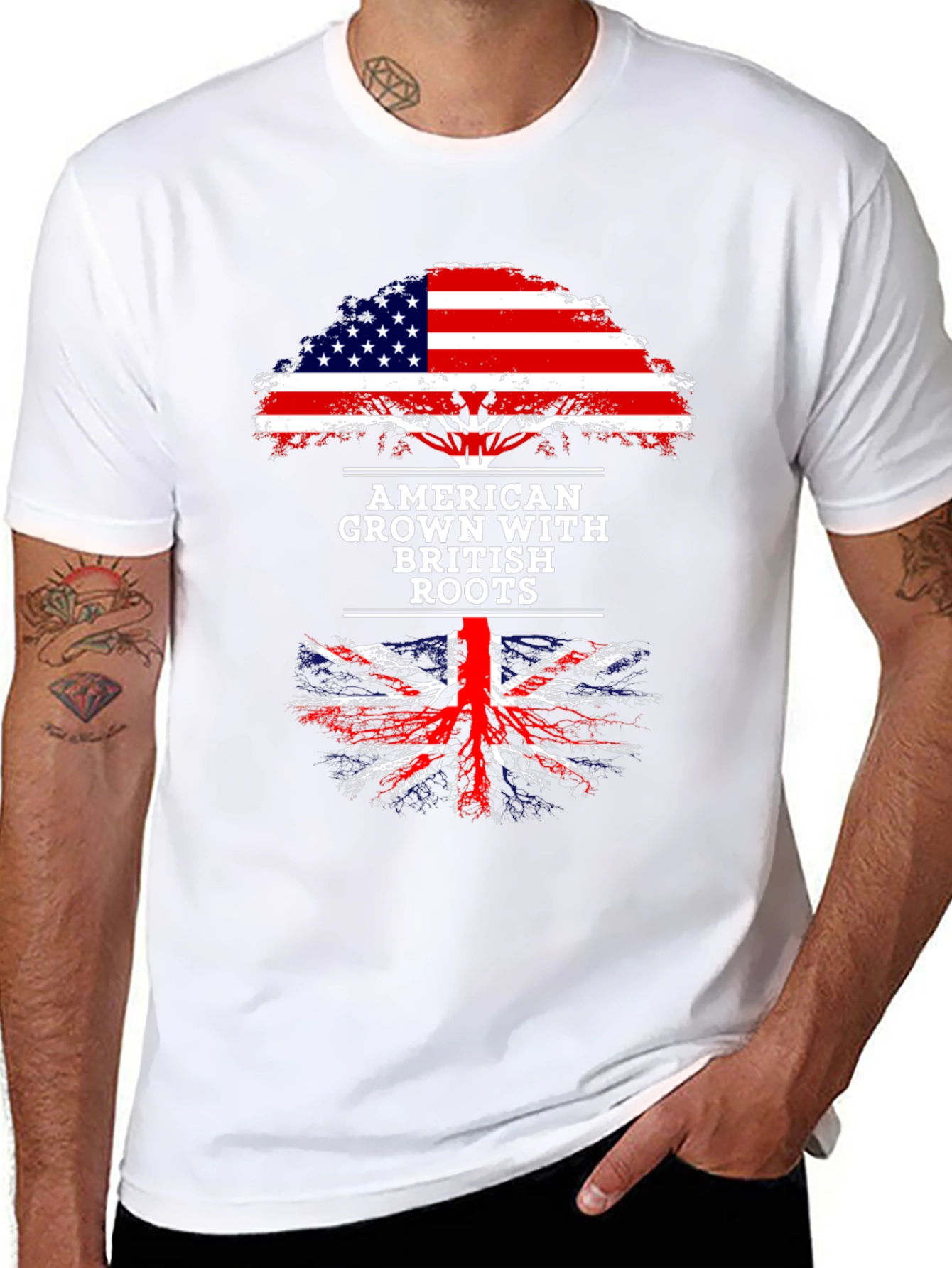 American Grown with British Roots Graphic Tee