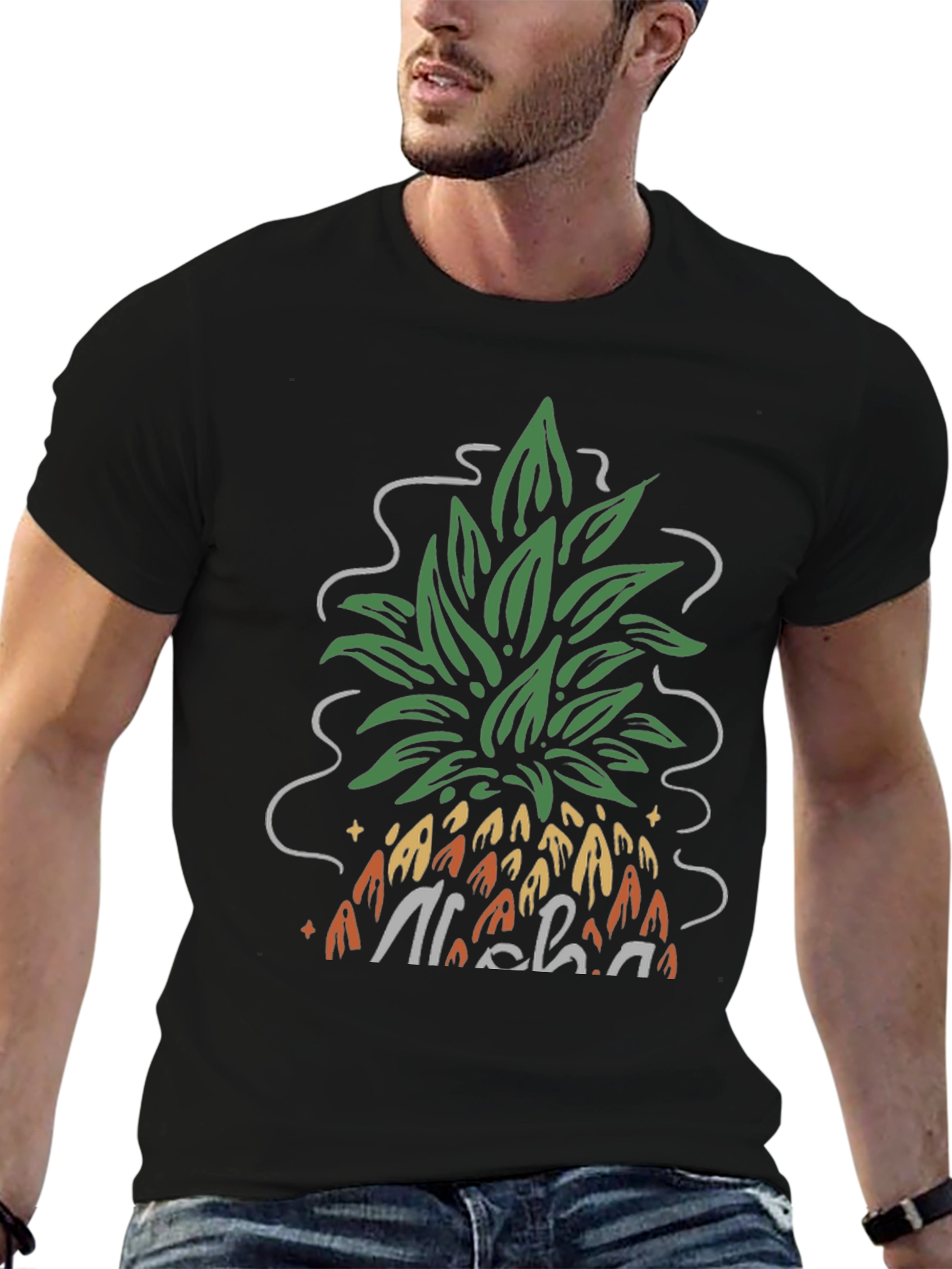 Aloha Pineapple Graphic Tee - Casual Comfort