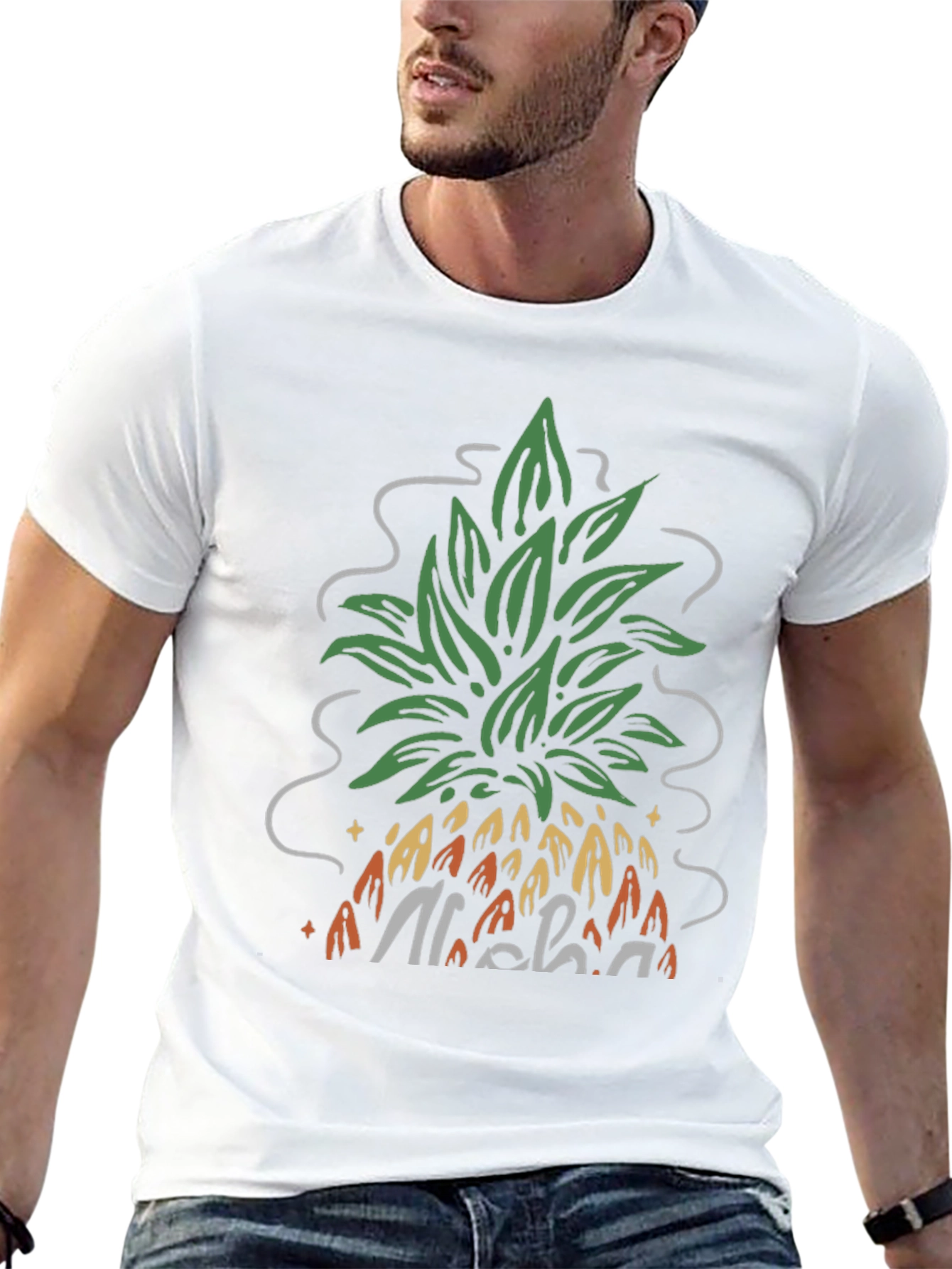 Aloha Pineapple Graphic Tee - Casual Comfort