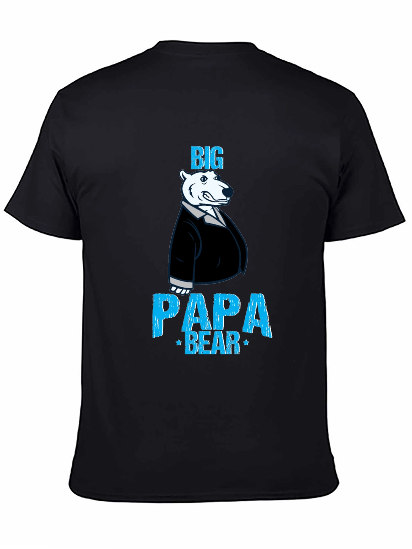 Big Papa Bear Graphic Tee - Mens Black T-Shirt