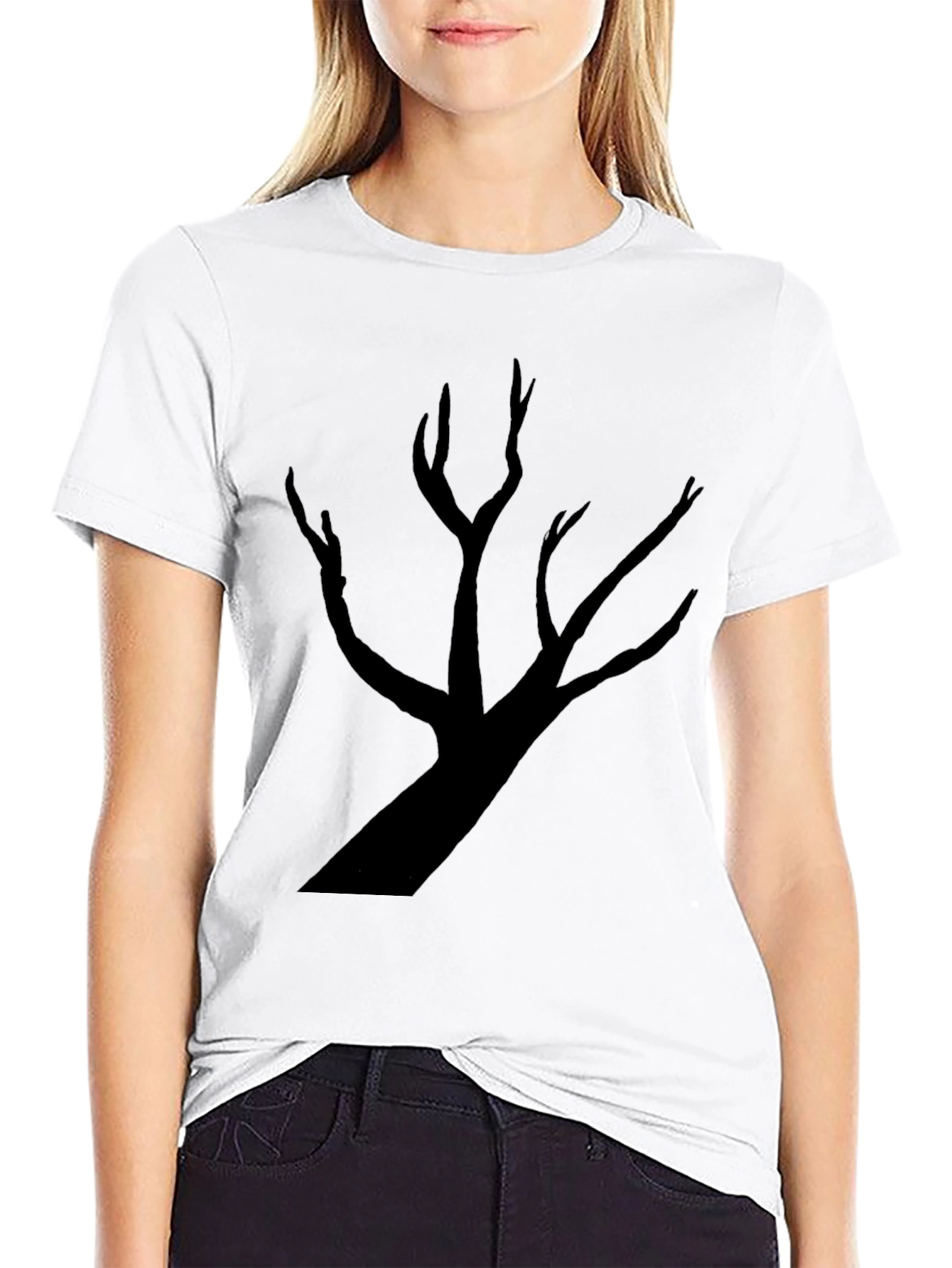 Black Tree Graphic Tee - Mens Casual T-Shirt