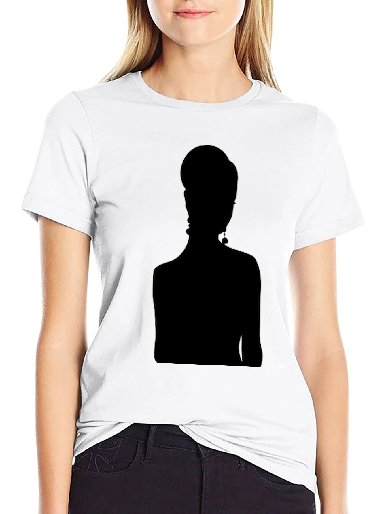 Silhouette Graphic Tee - Stylish Black T-Shirt