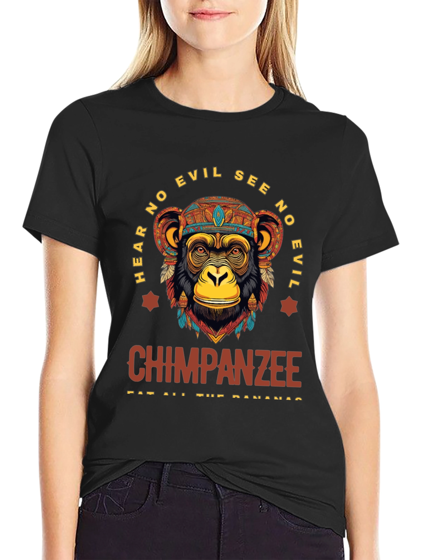 Chimpanzee Hear No Evil T-Shirt