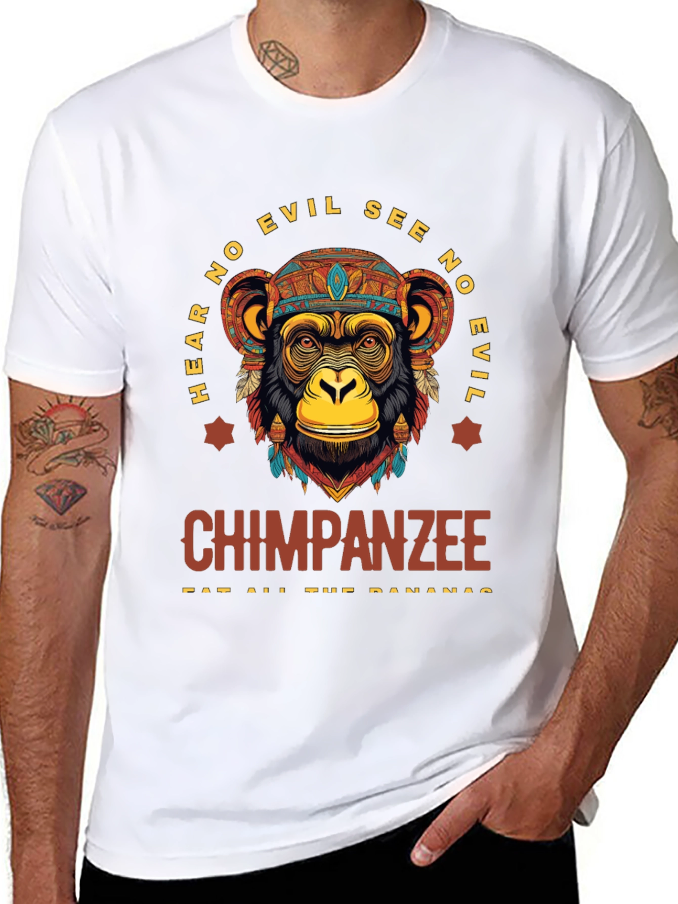 Chimpanzee Hear No Evil T-Shirt